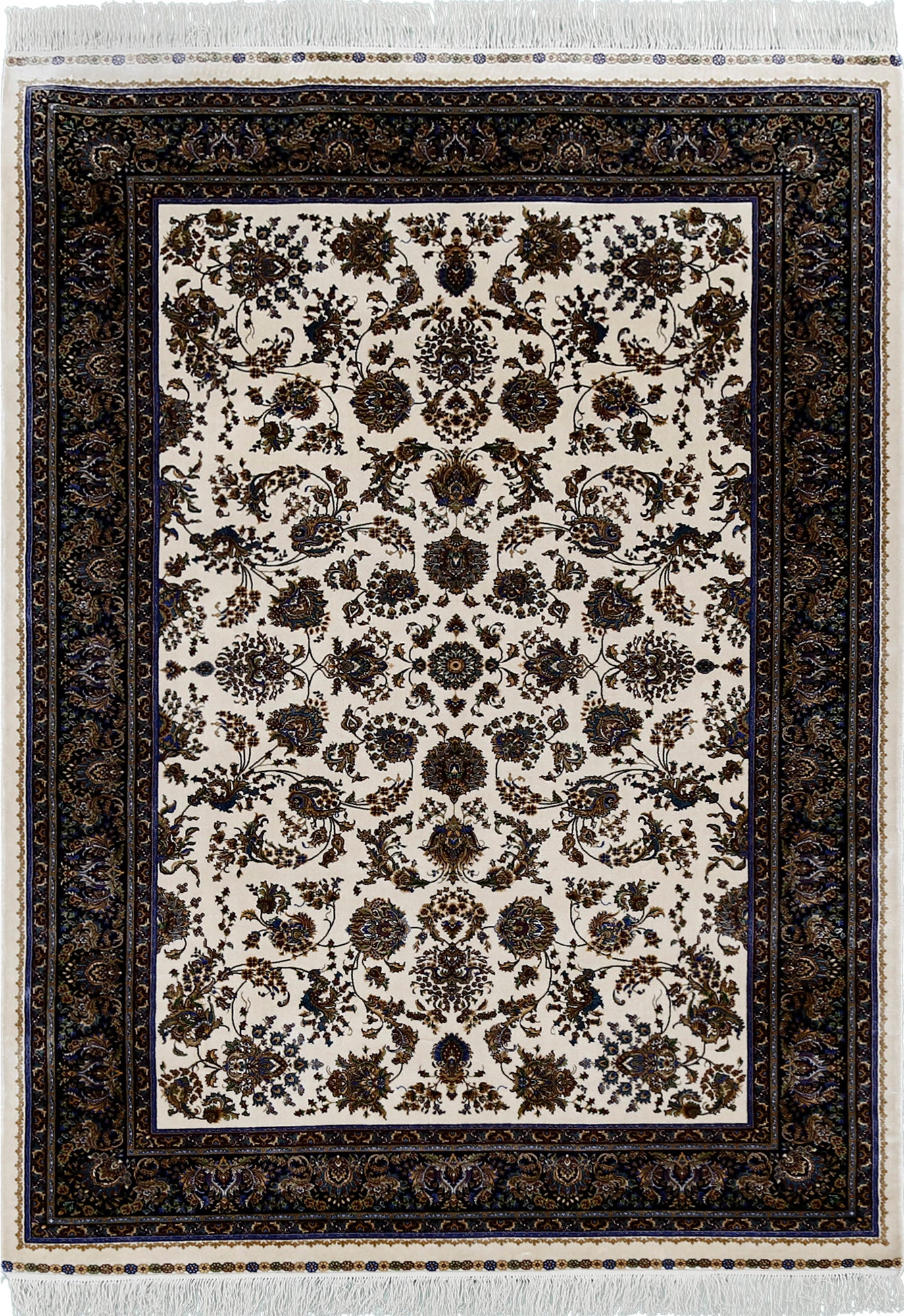 Cream Noir Floral Rug