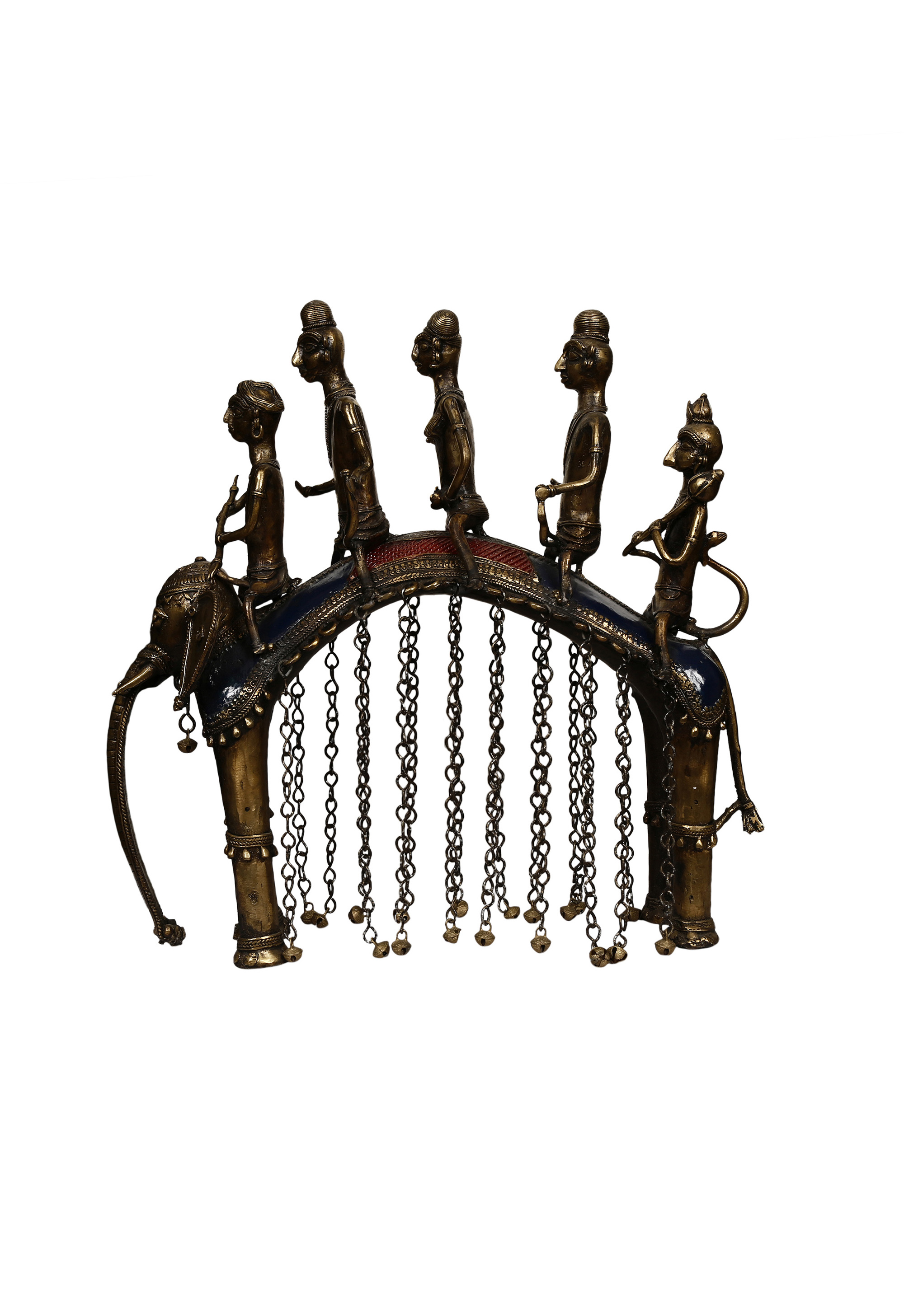 Khushi-Living-Artefacts-Brass-Family-Elephant