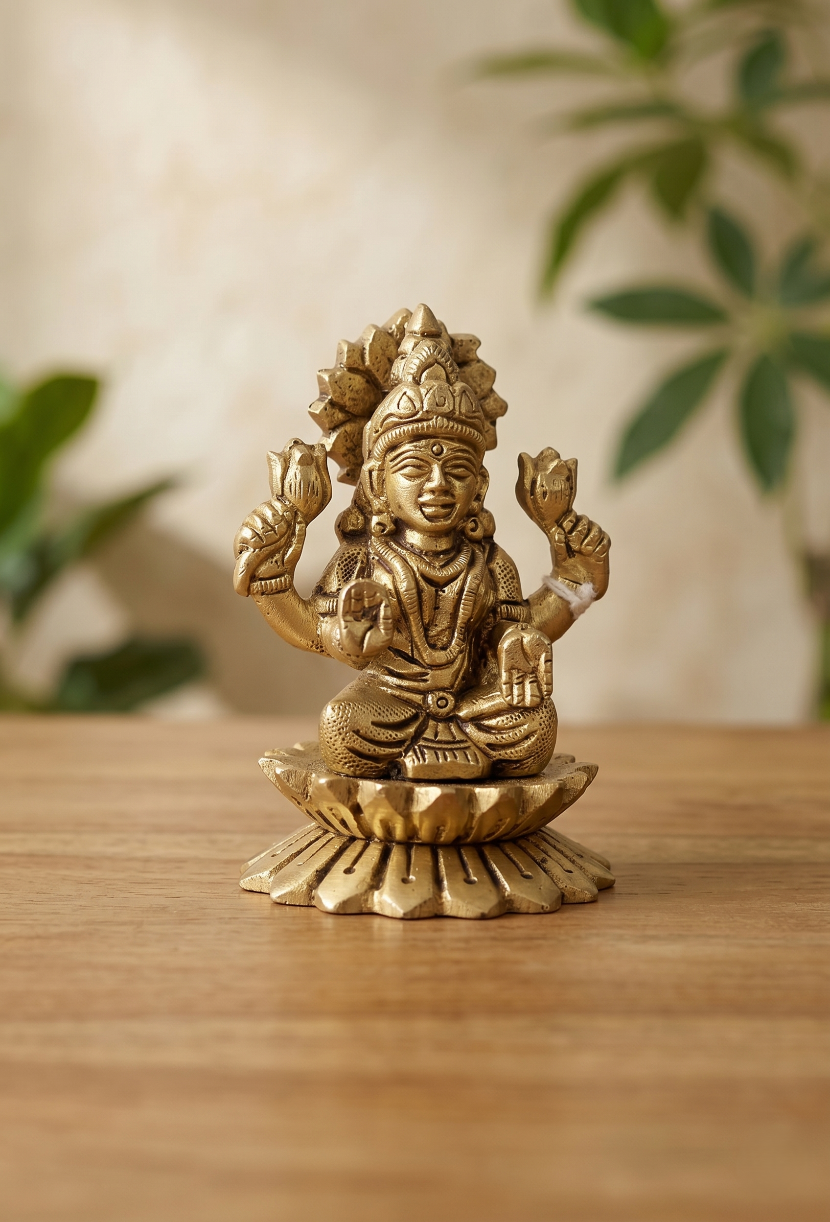 Khushi-Living-Artefacts-Brass-Lakshmi Jii