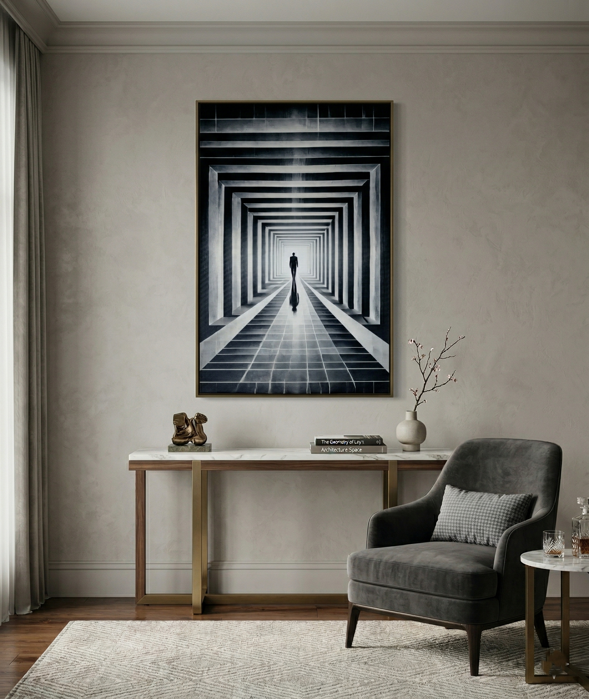 Khushi-Living-Paintings-Black & White