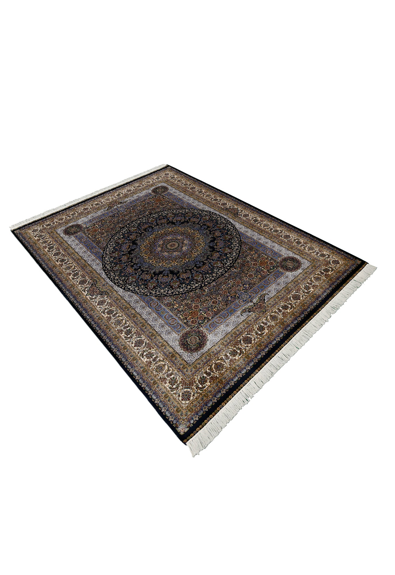 Midnight Halo Medallion Rug