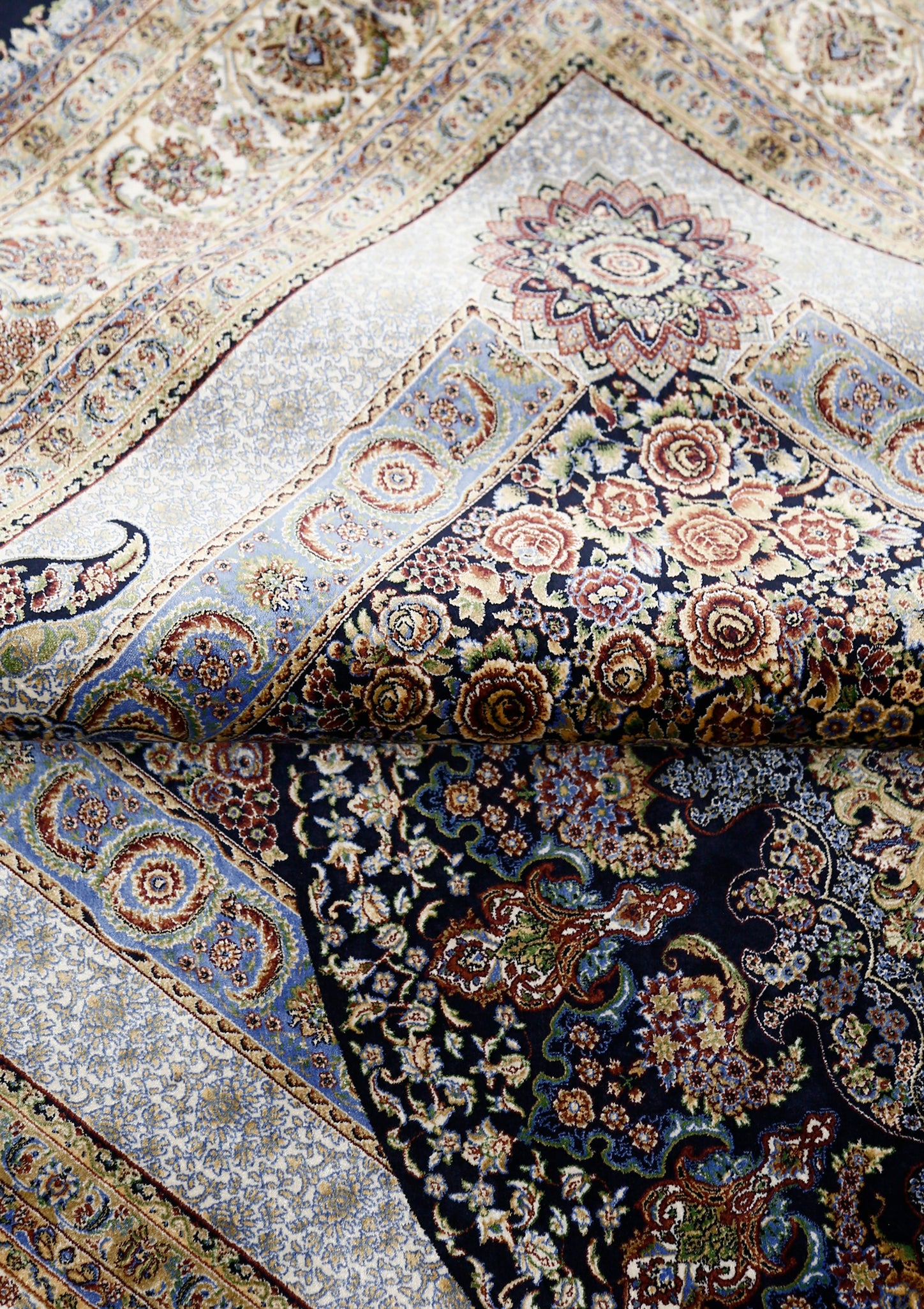 Midnight Halo Medallion Rug