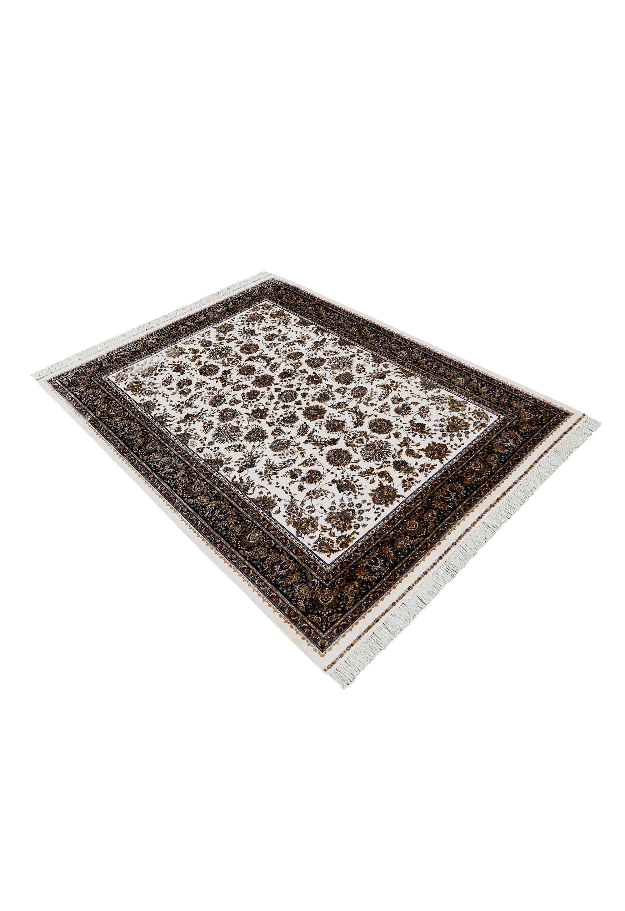 Cream Black Classic Rug