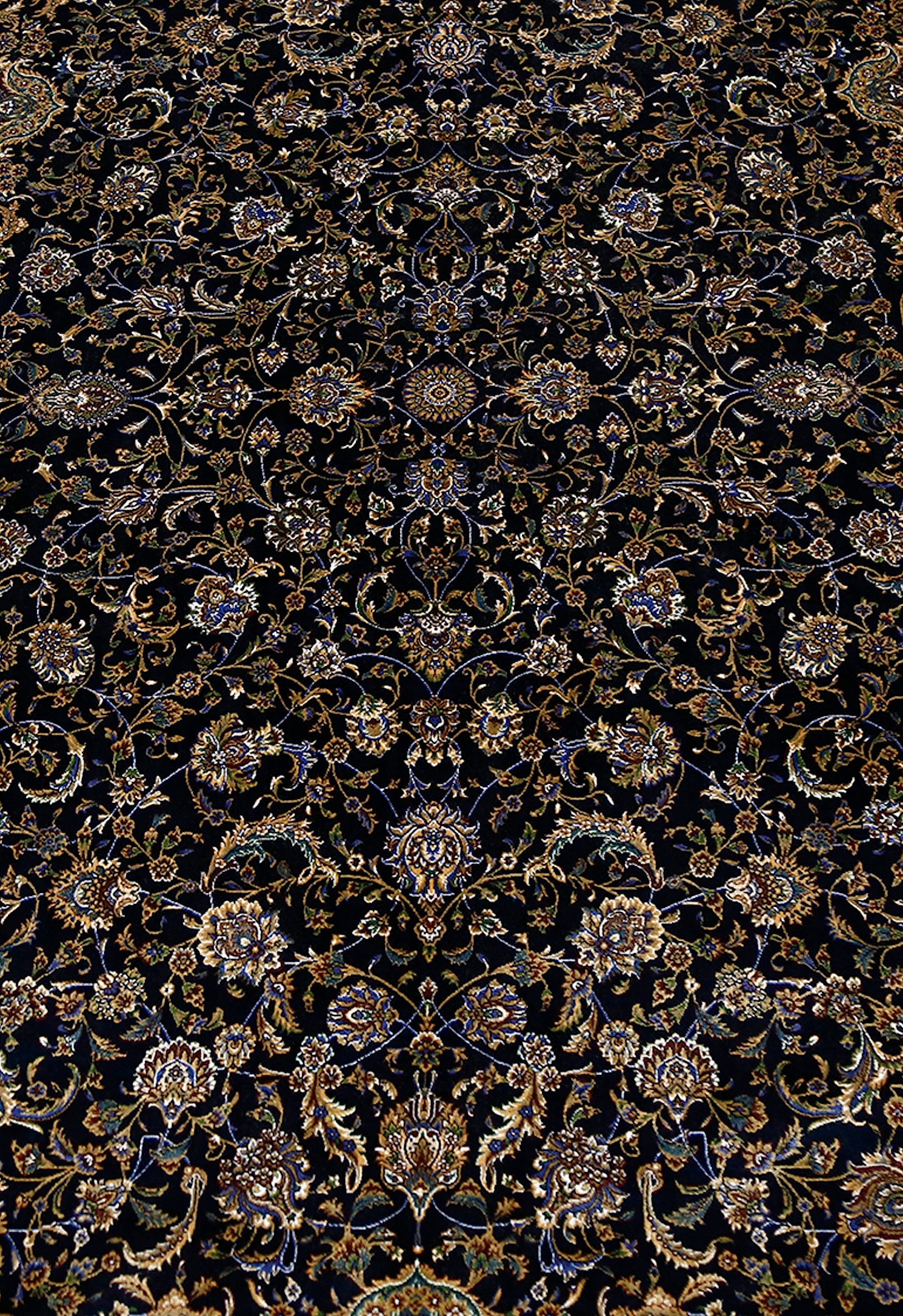 Midnight Frame Floral Rug