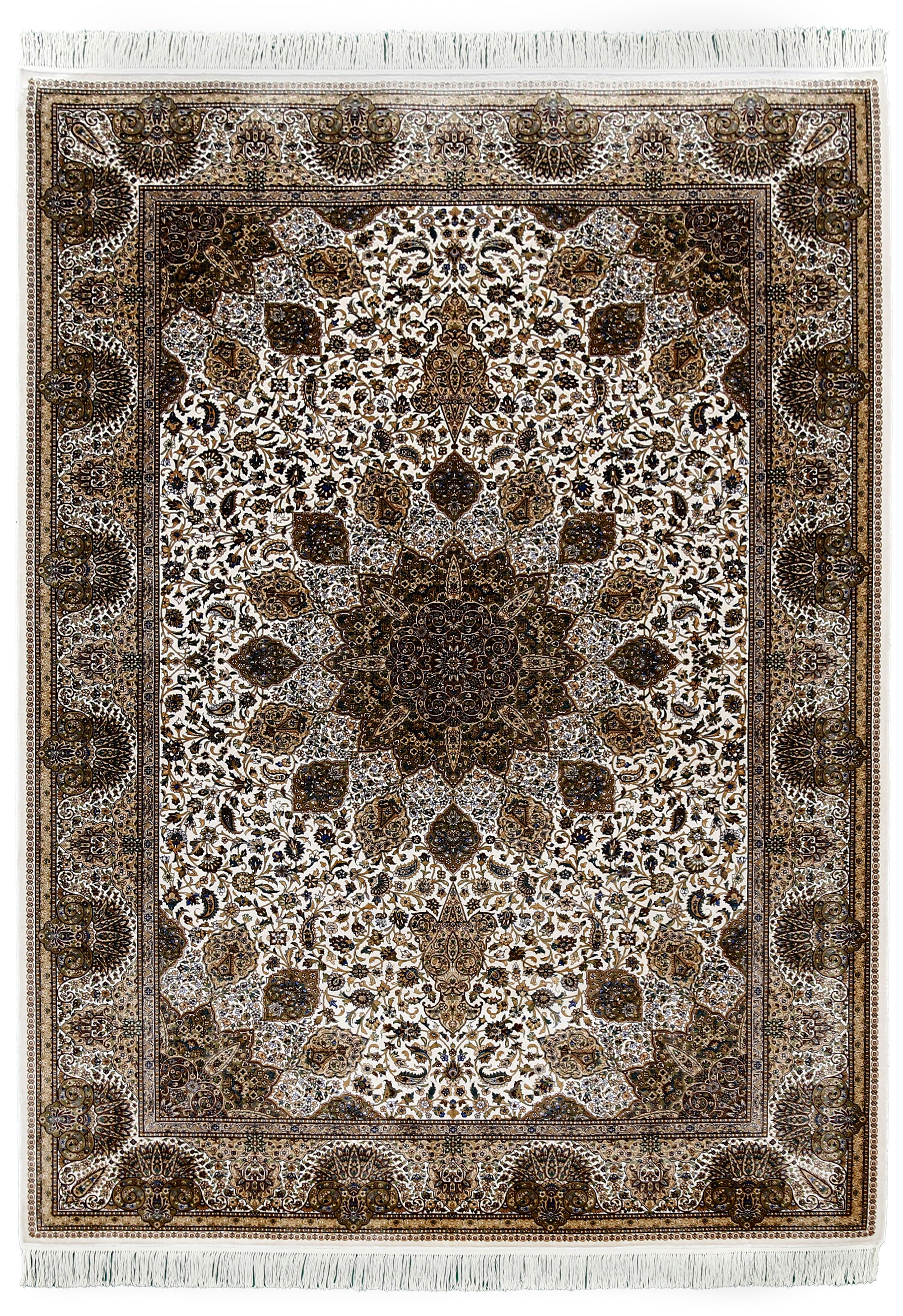 Ivory Starburst Medallion Rug