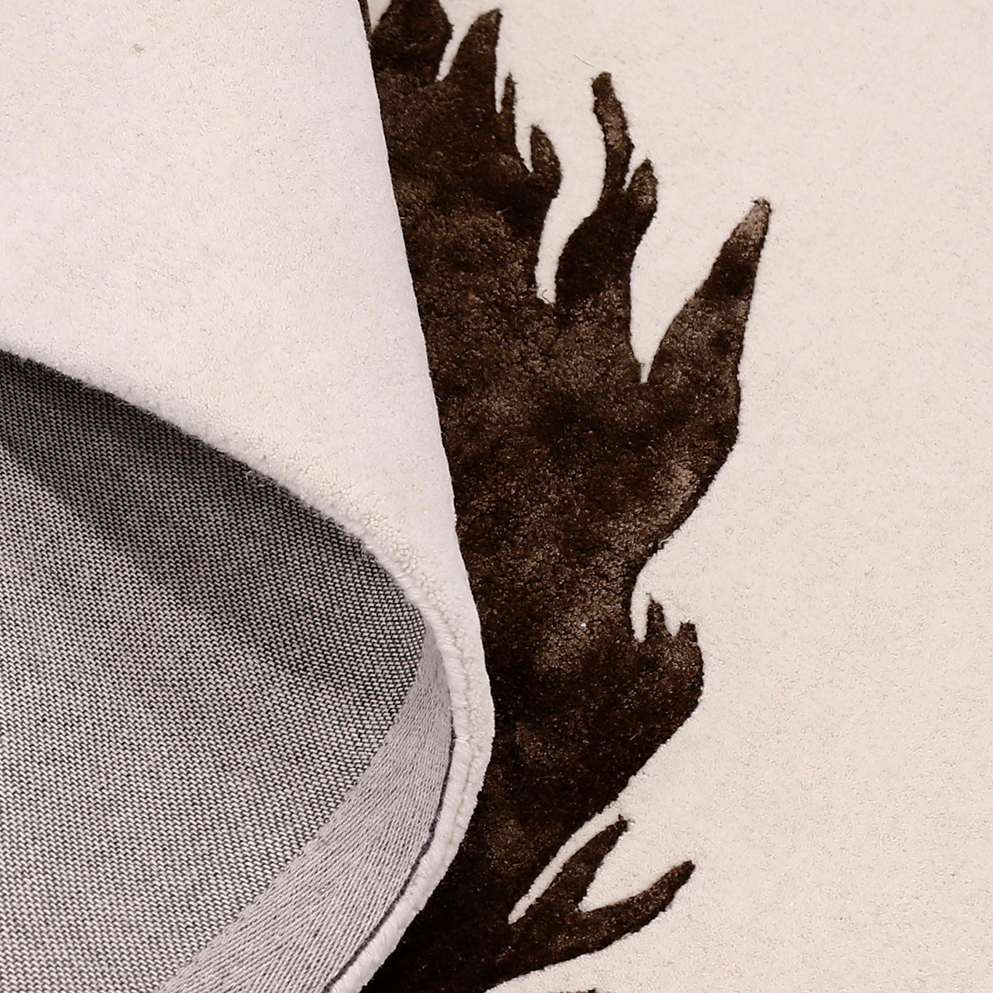 Brown Horse Silhouette Hand Tufted Wool Viscose Wall Rug