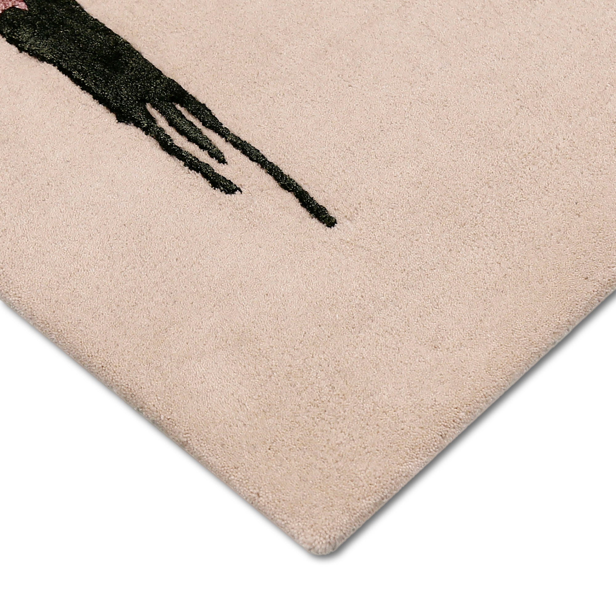 Geometric Horse Hand Tufted Wool Viscose Wall Rug