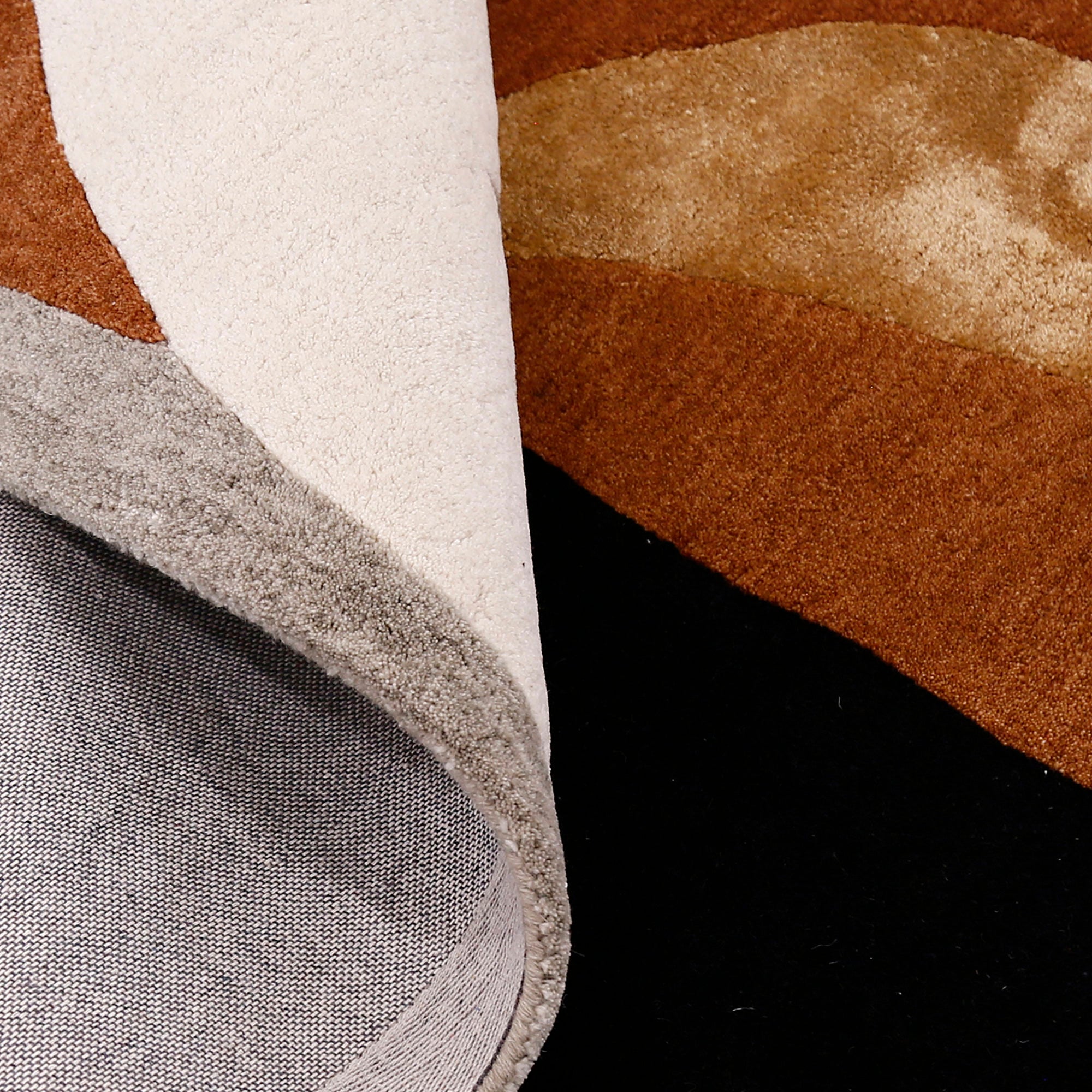 Abstract Geometric Hand Tufted Wool Viscose Wall Rug