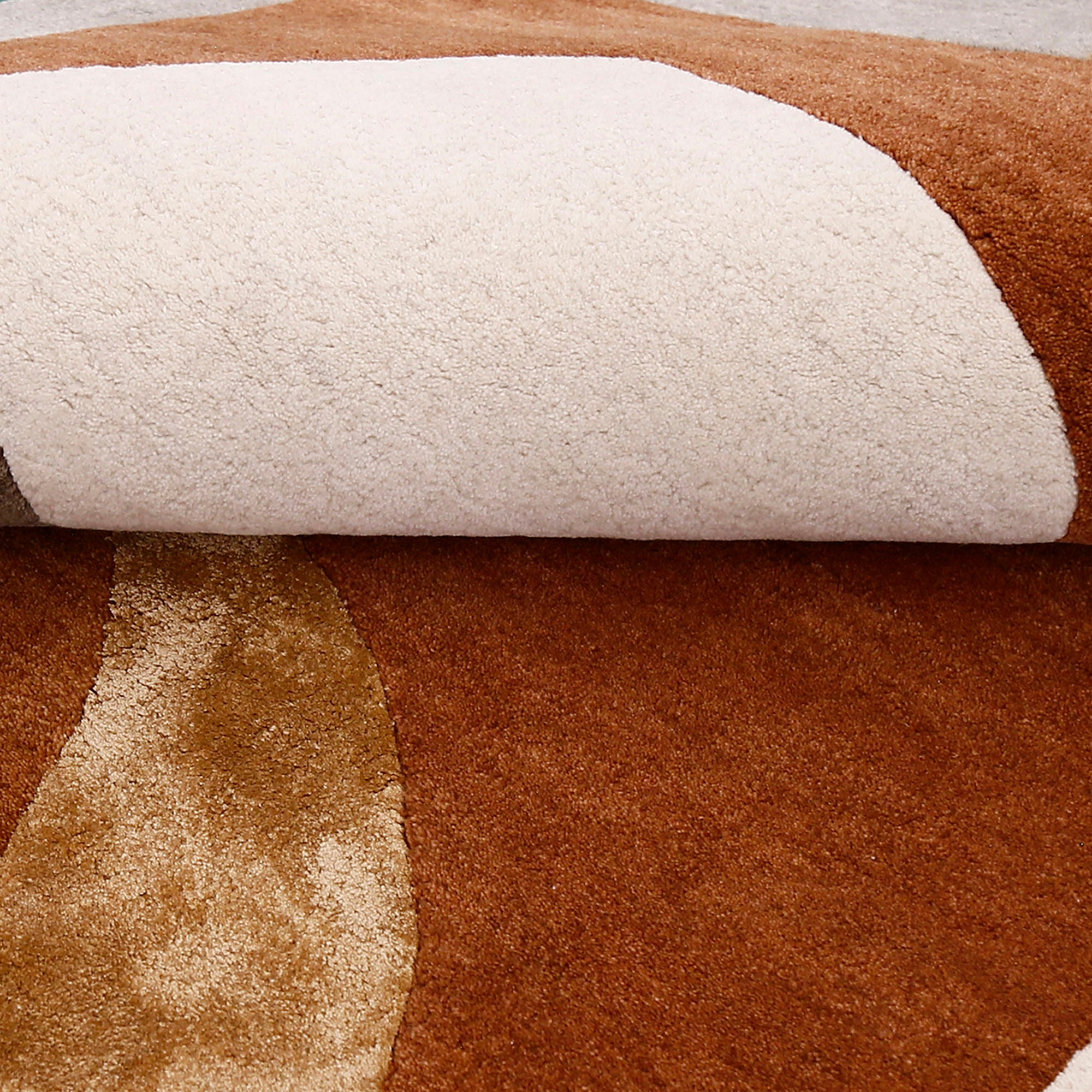 Abstract Geometric Hand Tufted Wool Viscose Wall Rug