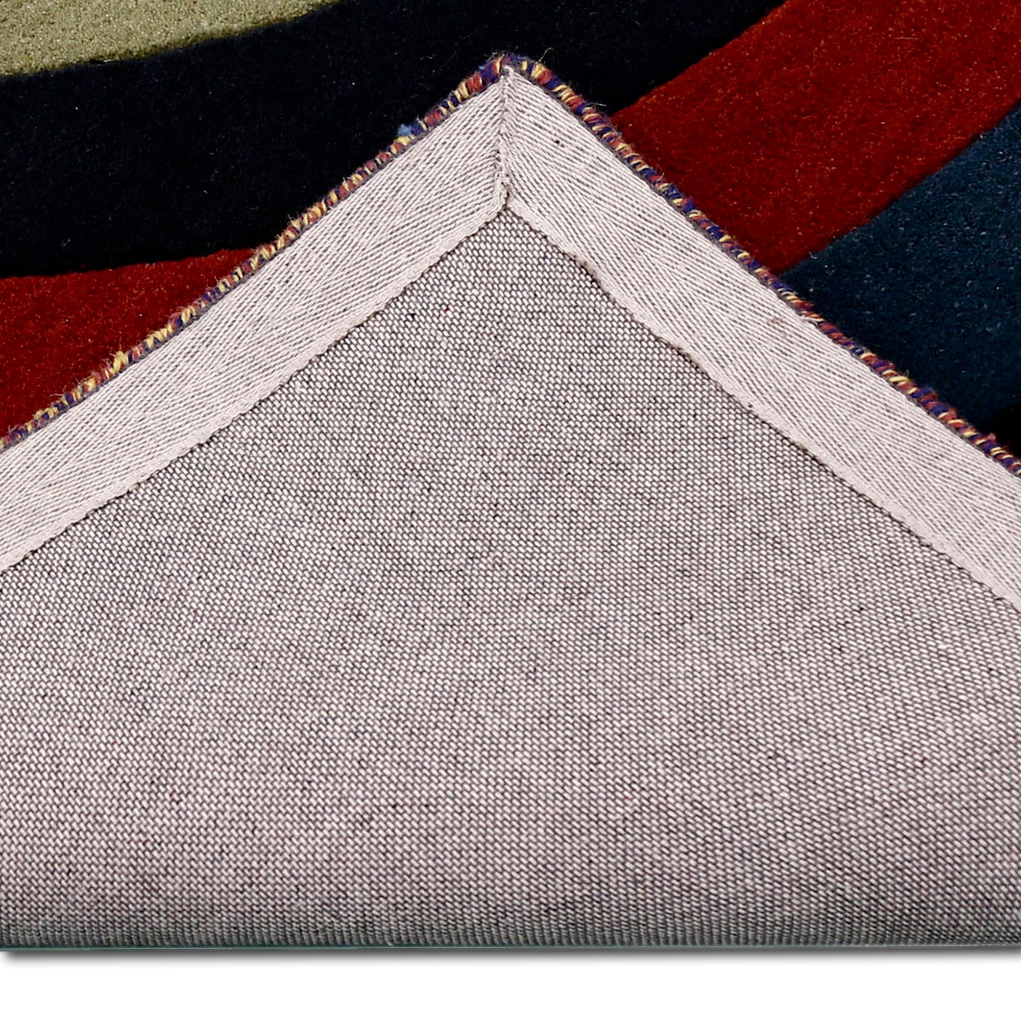 Concentric Circle Hand Tufted Wool Wall Rug