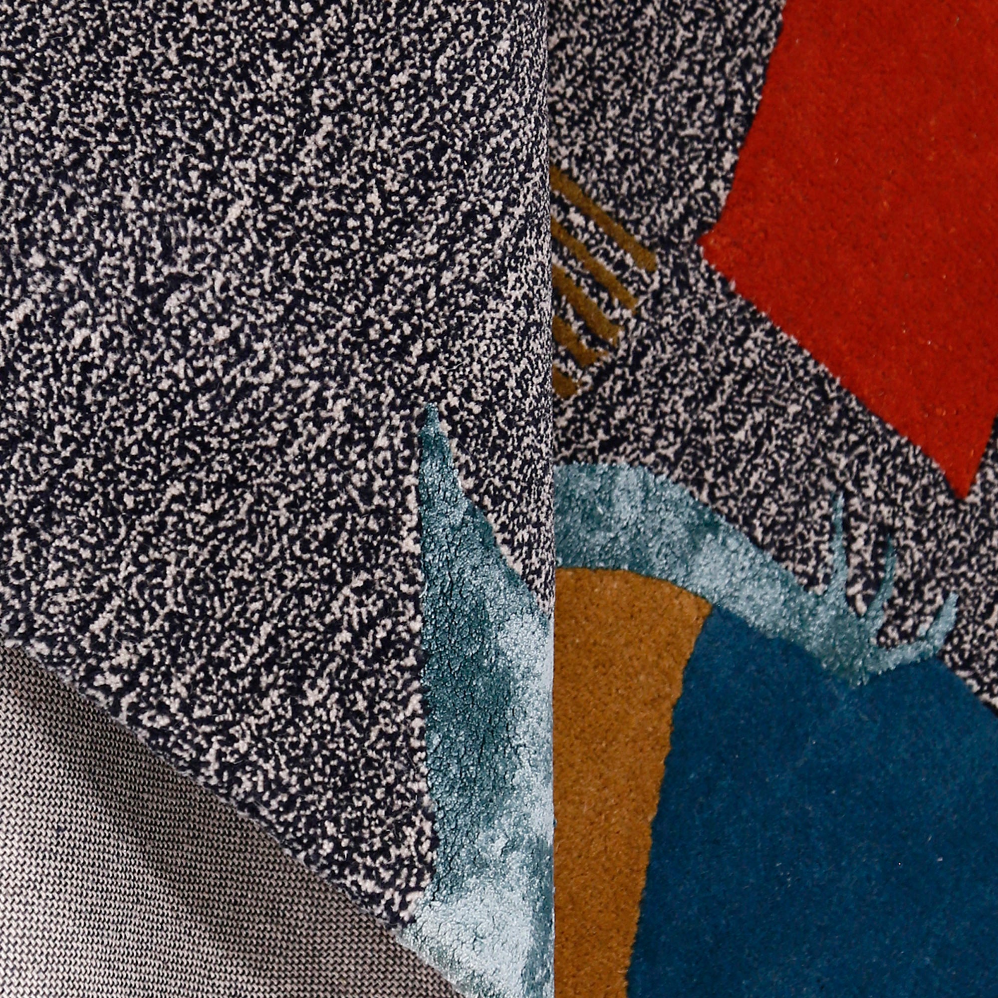 Abstract Musician Hand Tufted Wool Viscose Wall Rug