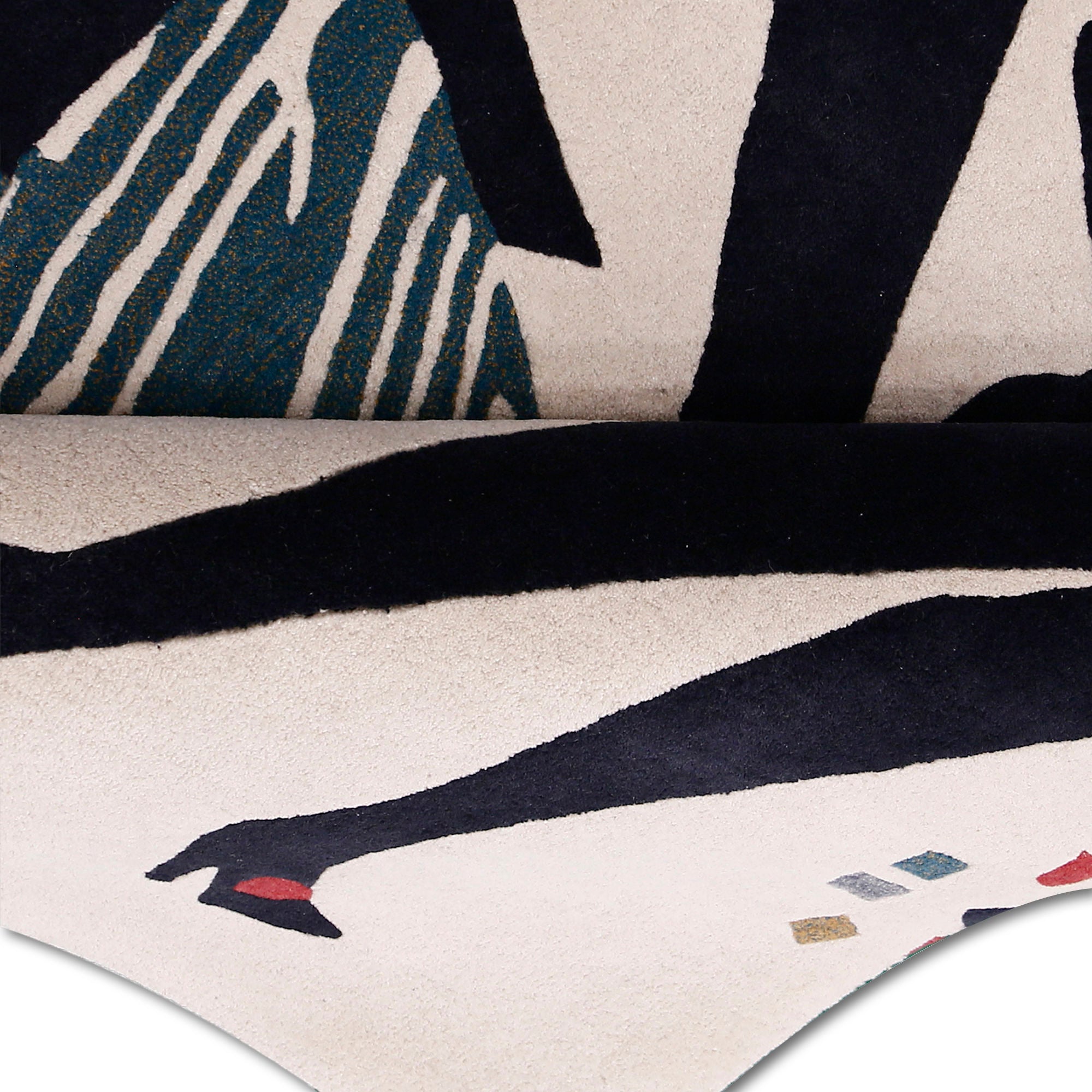 Jazz Dancing Couple Hand Tufted Wool Wall Rug