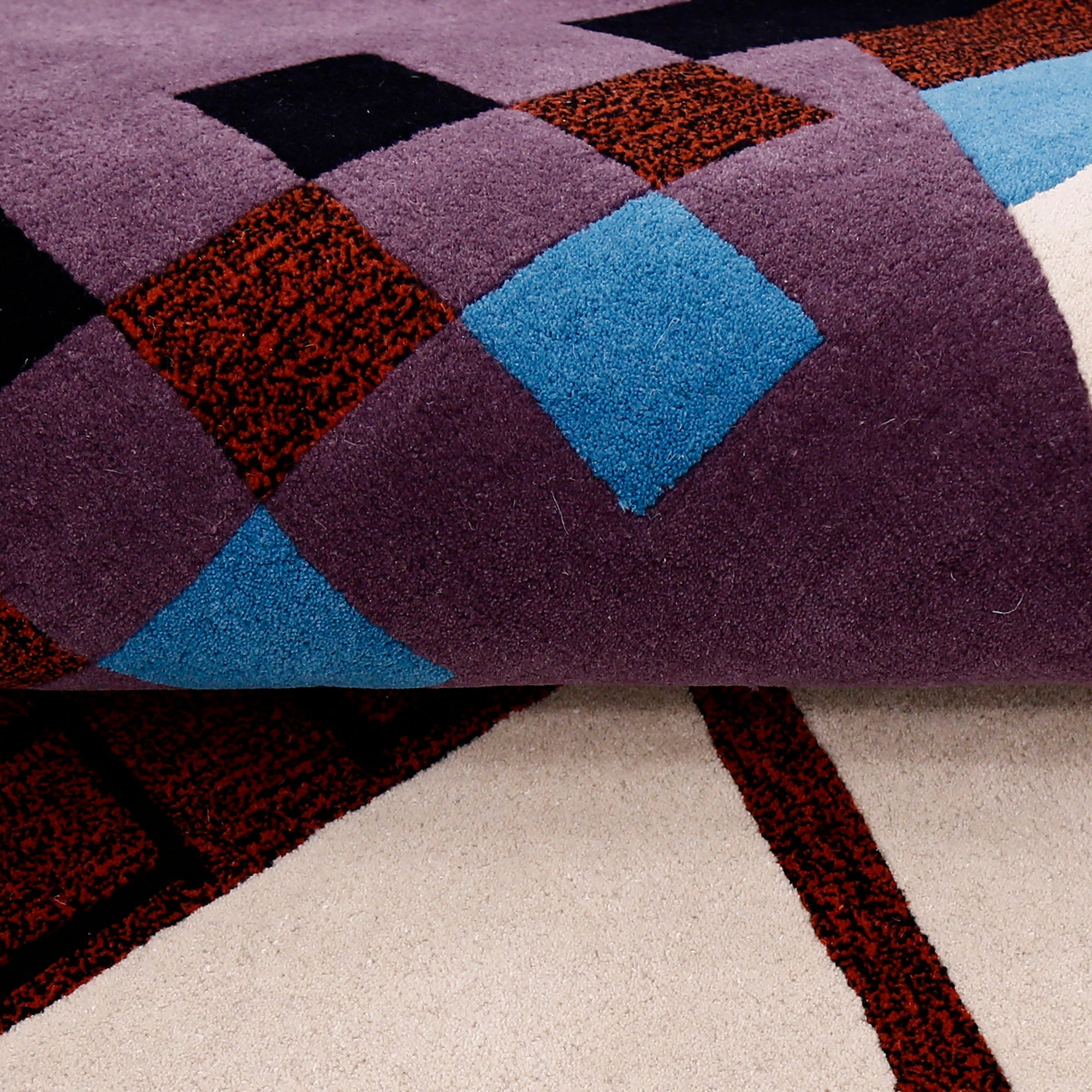 Fashion Lady Handbag Hand Tufted Wool Wall Rug