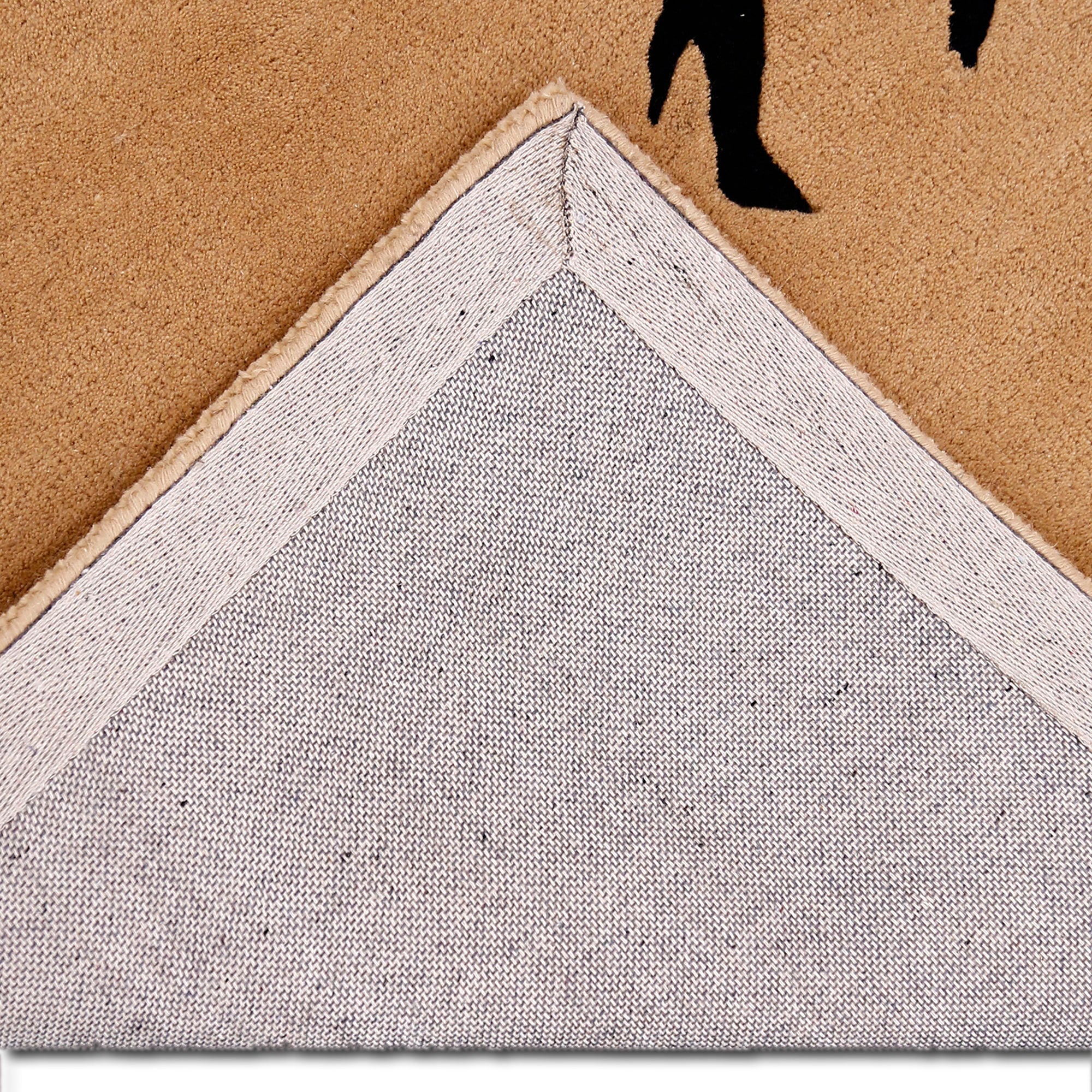 Minimal Dancing Couple Hand Tufted Wool Wall Rug