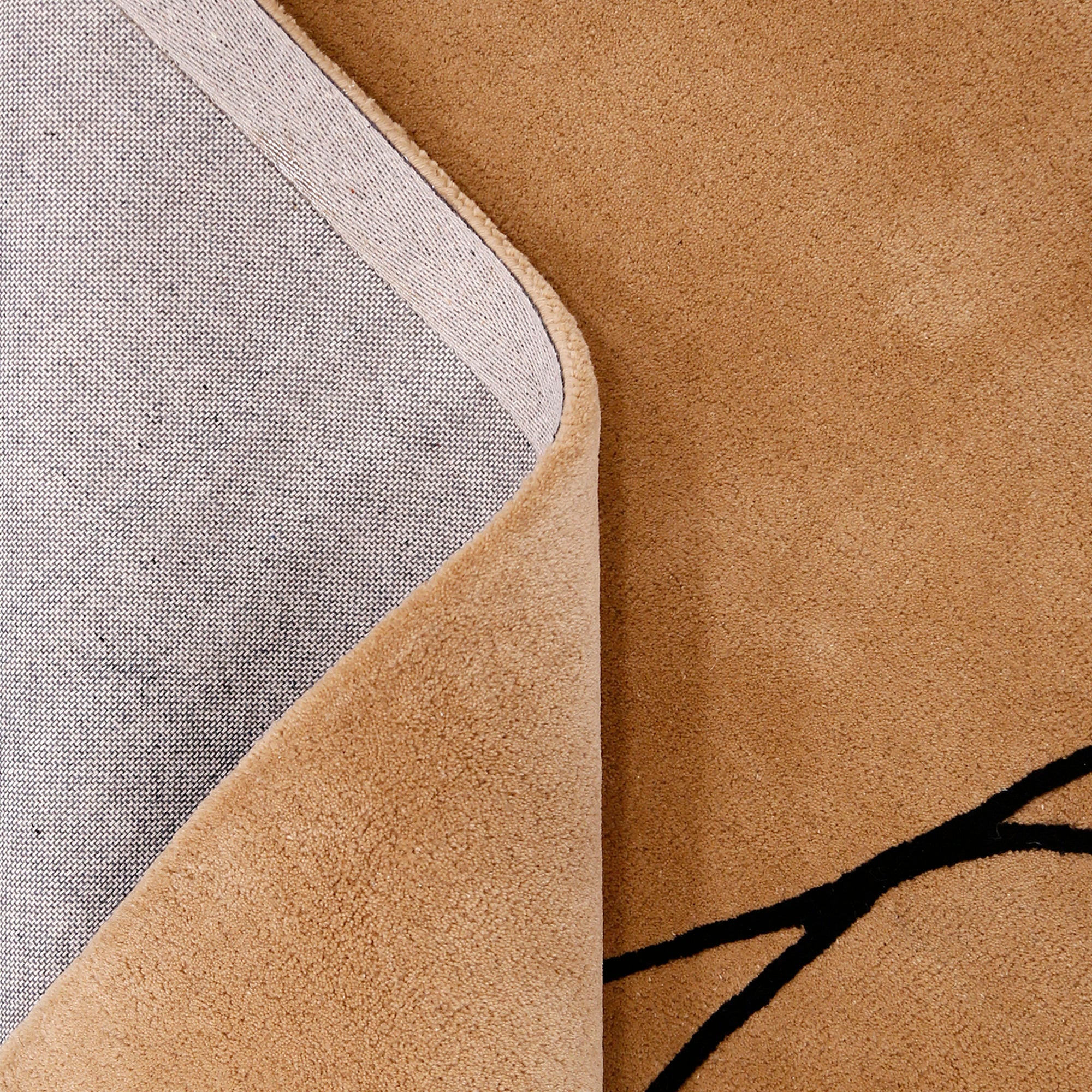 Minimal Dancing Couple Hand Tufted Wool Wall Rug