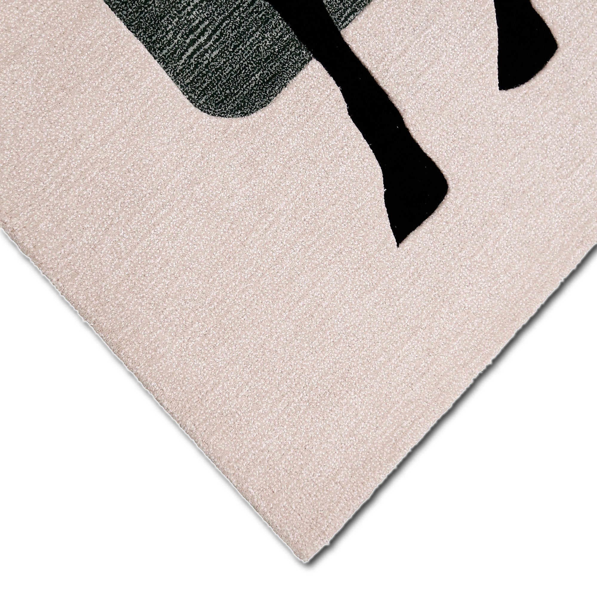 Equestrian Rider Hand Tufted Wool Viscose Wall Rug