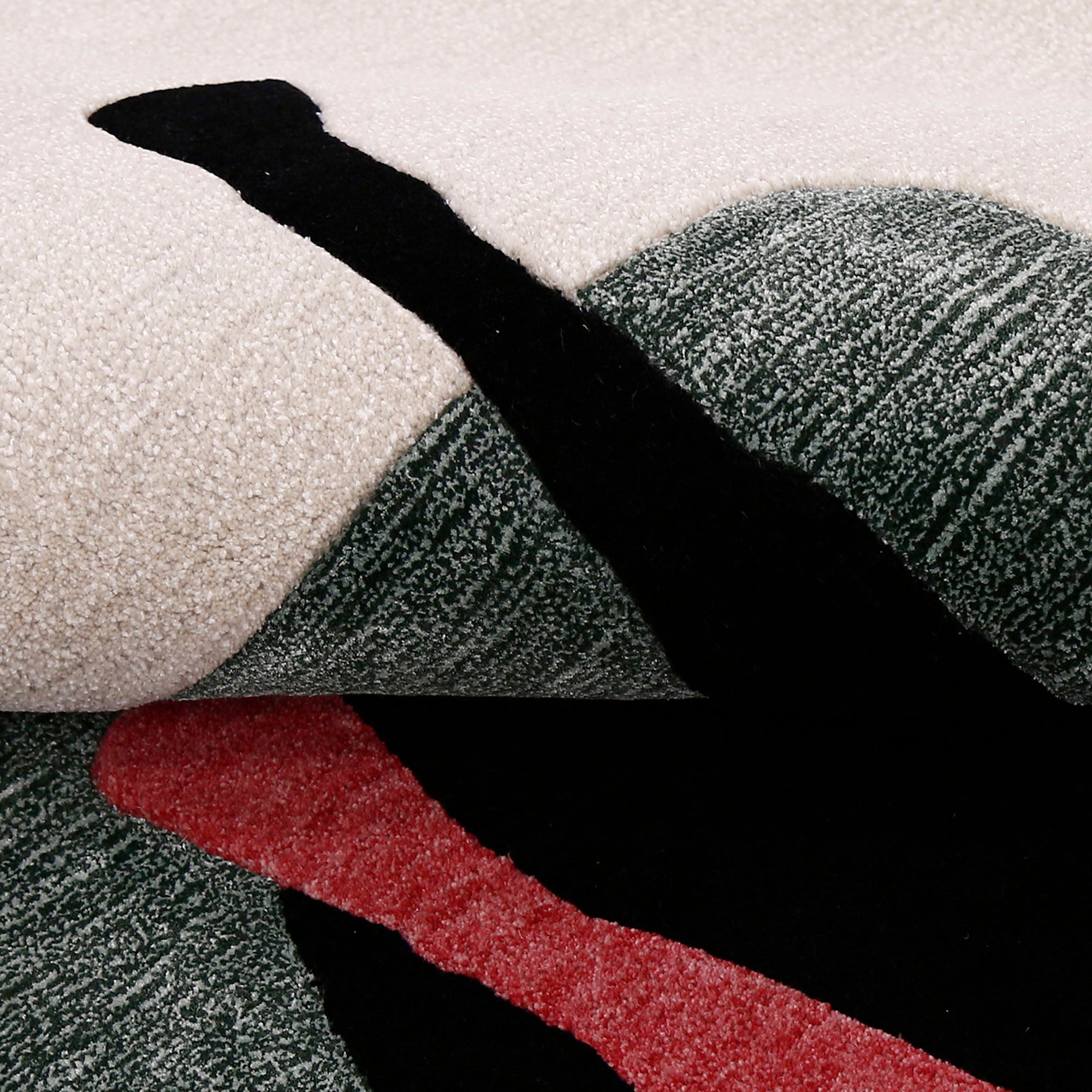 Equestrian Rider Hand Tufted Wool Viscose Wall Rug