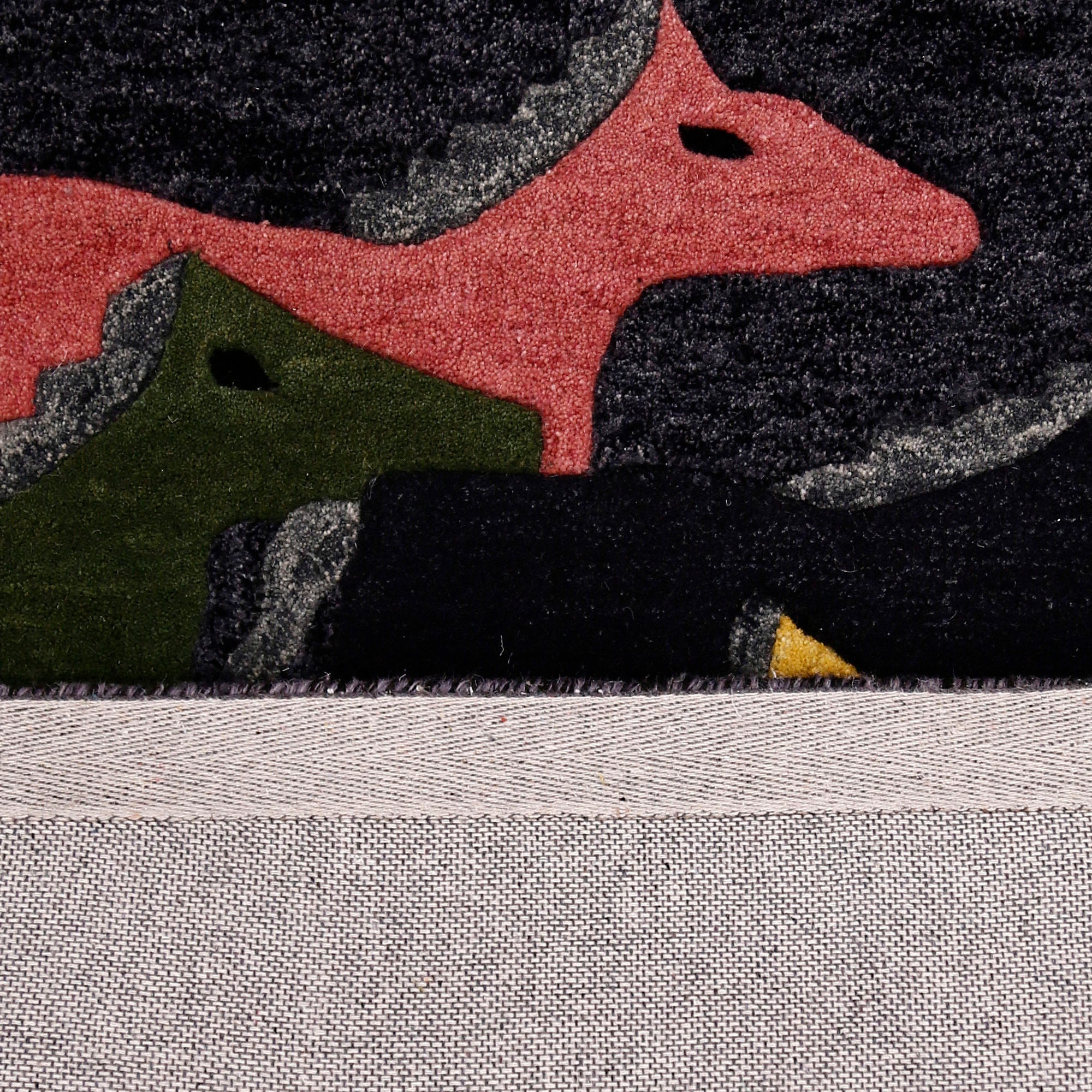 Galloping Horses Hand-Tufted Wool Wall Rug