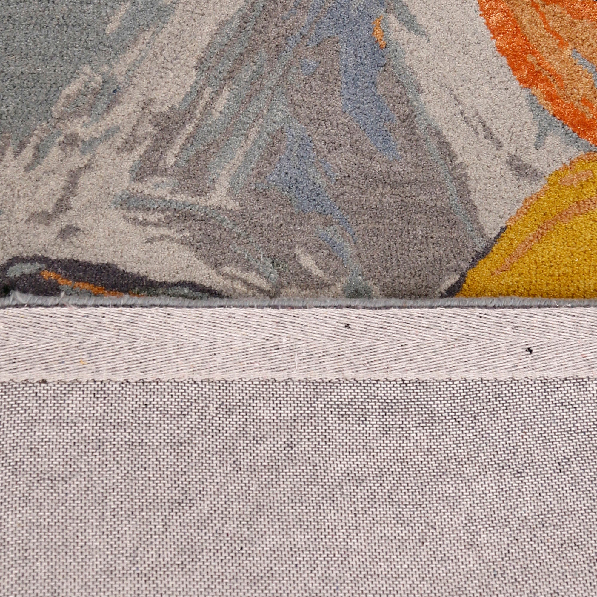 Abstract Brushstroke Hand Tufted Wool Wall Rug