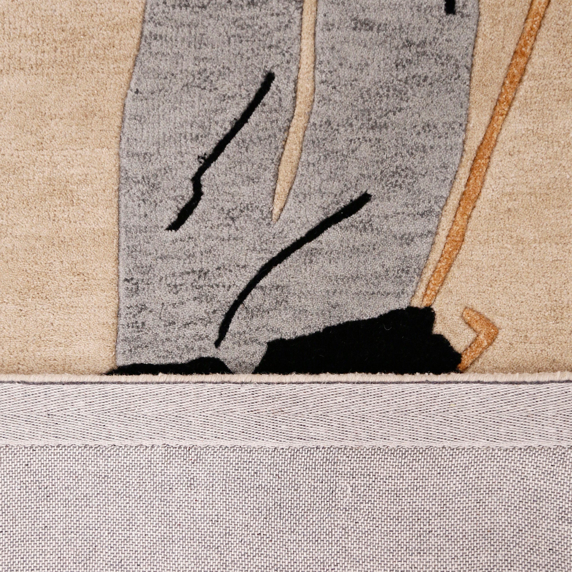 Vintage Gentleman Silhouette Hand Tufted Wool Wall Rug