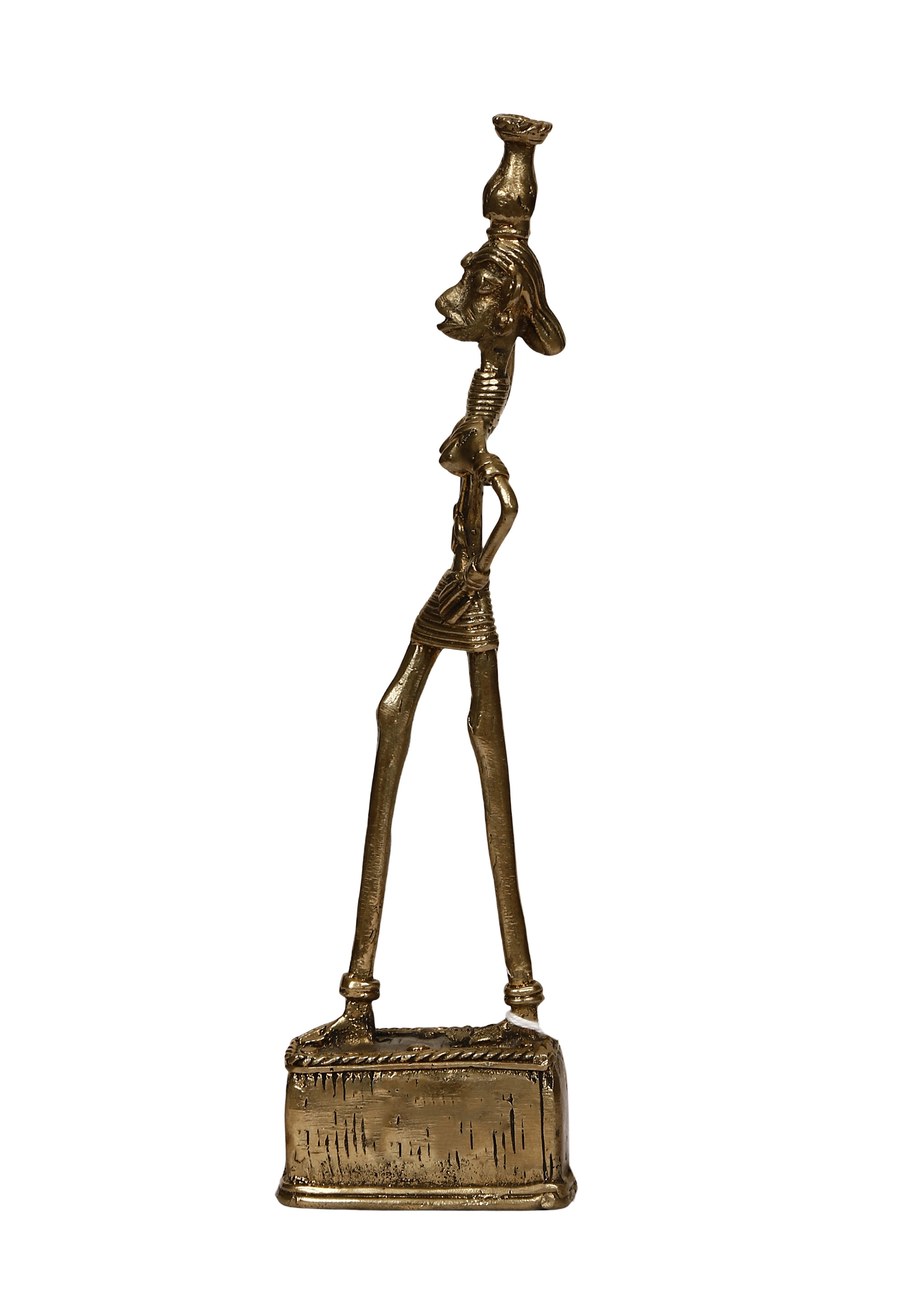 Khushi-Living-Artefacts-Brass-Standing Women
