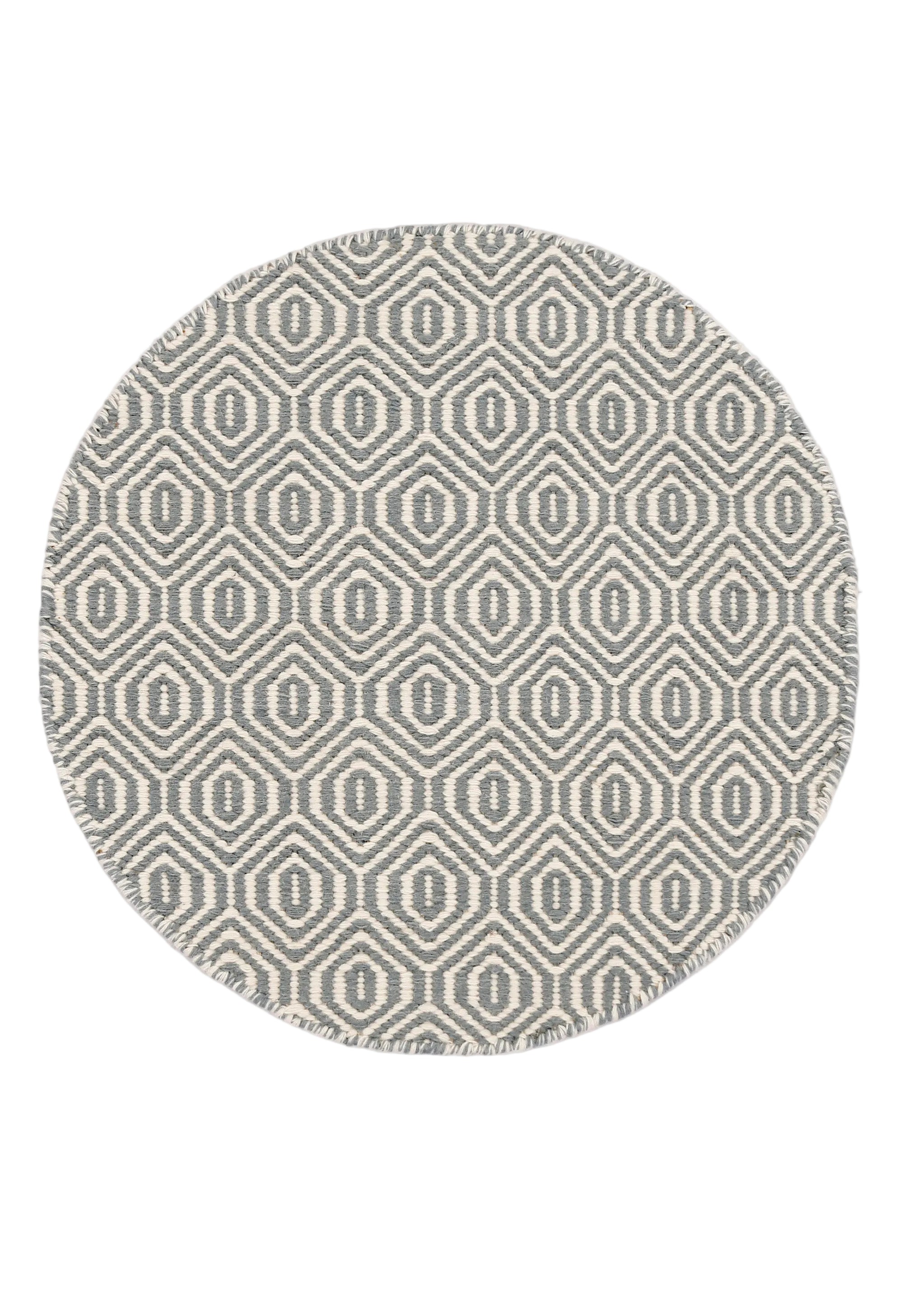 Sage Round Dhurrie