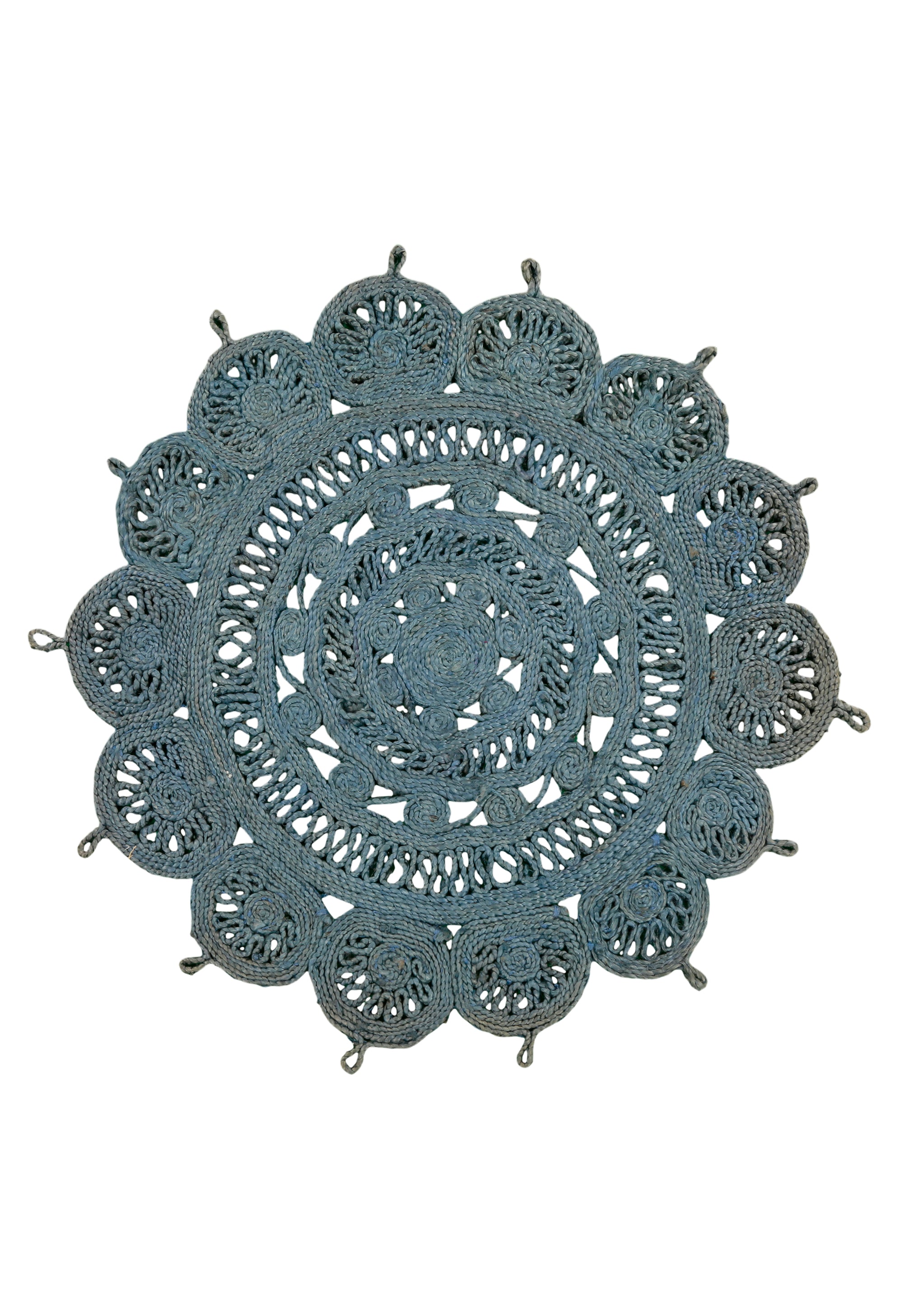 Lotus Round Dhurrie