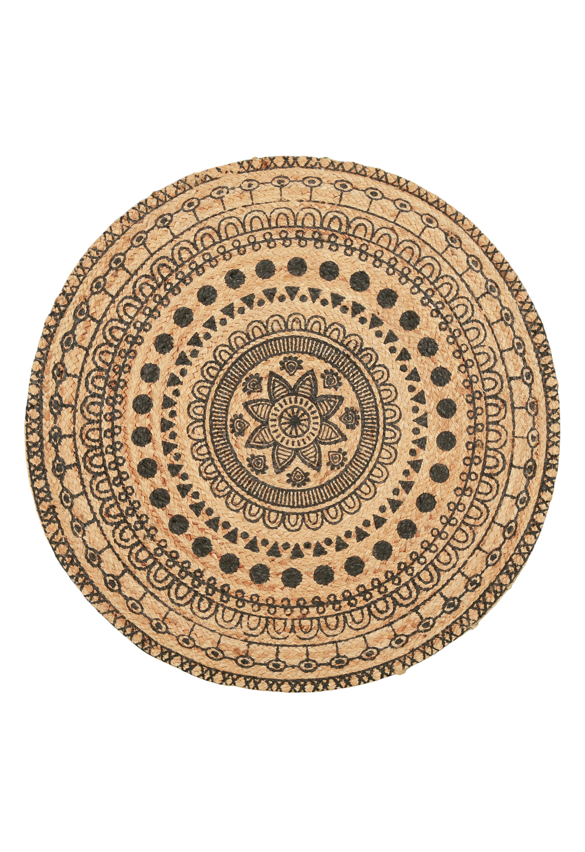 Noir Mandala Dhurrie