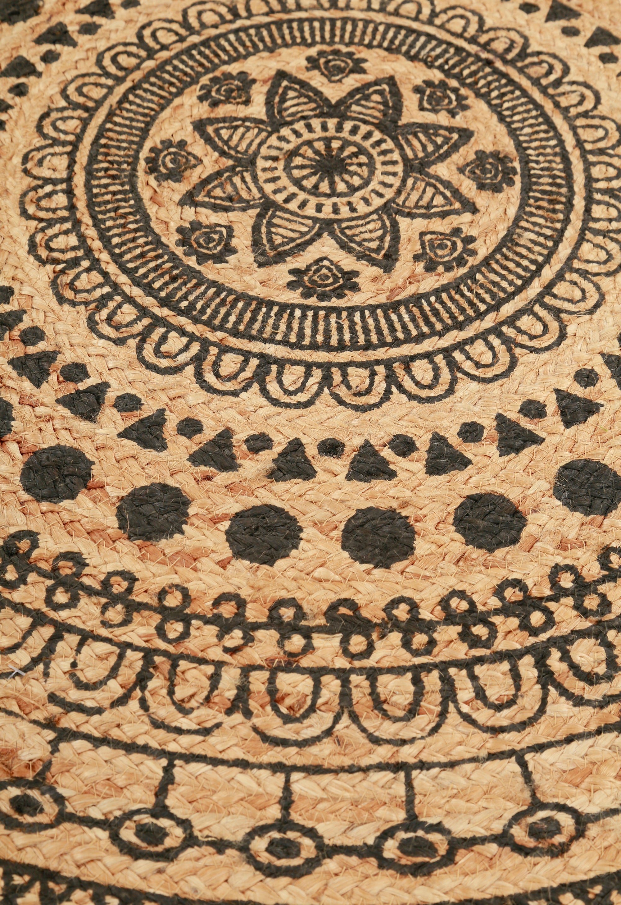 Noir Mandala Dhurrie