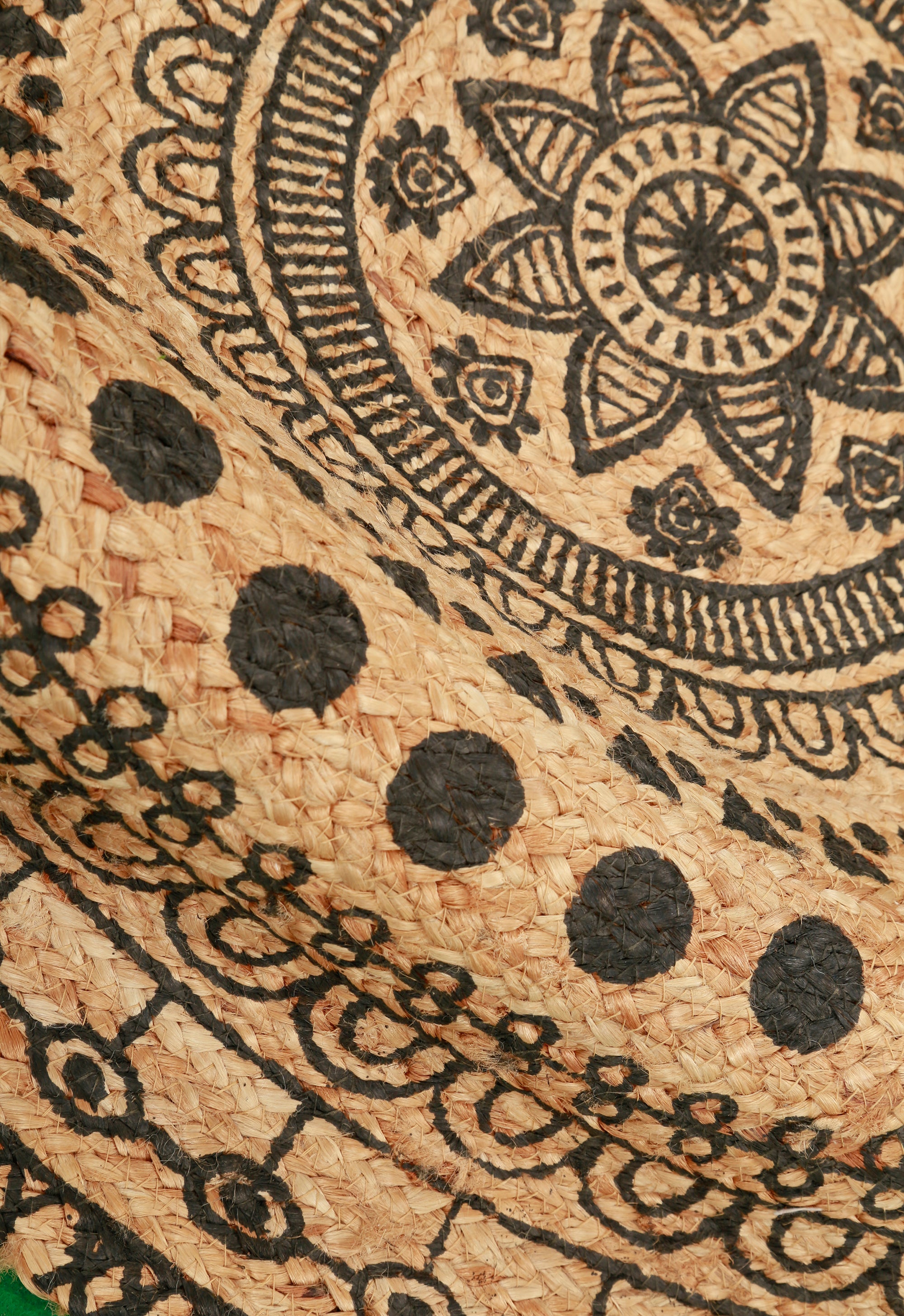 Noir Mandala Dhurrie