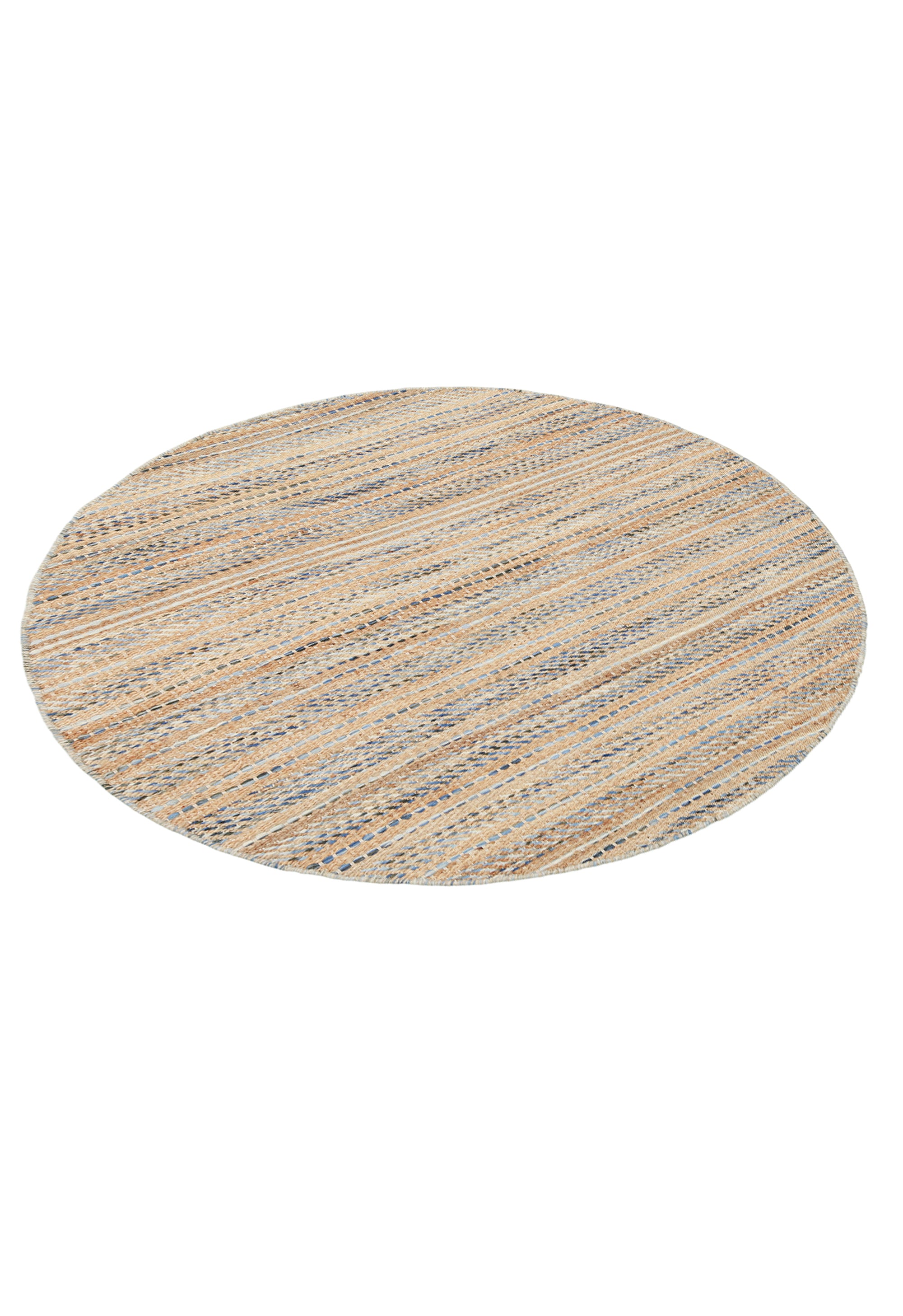 Khushi-Living-Rugs-Carpet-Hand-Woven-Durrie-Round