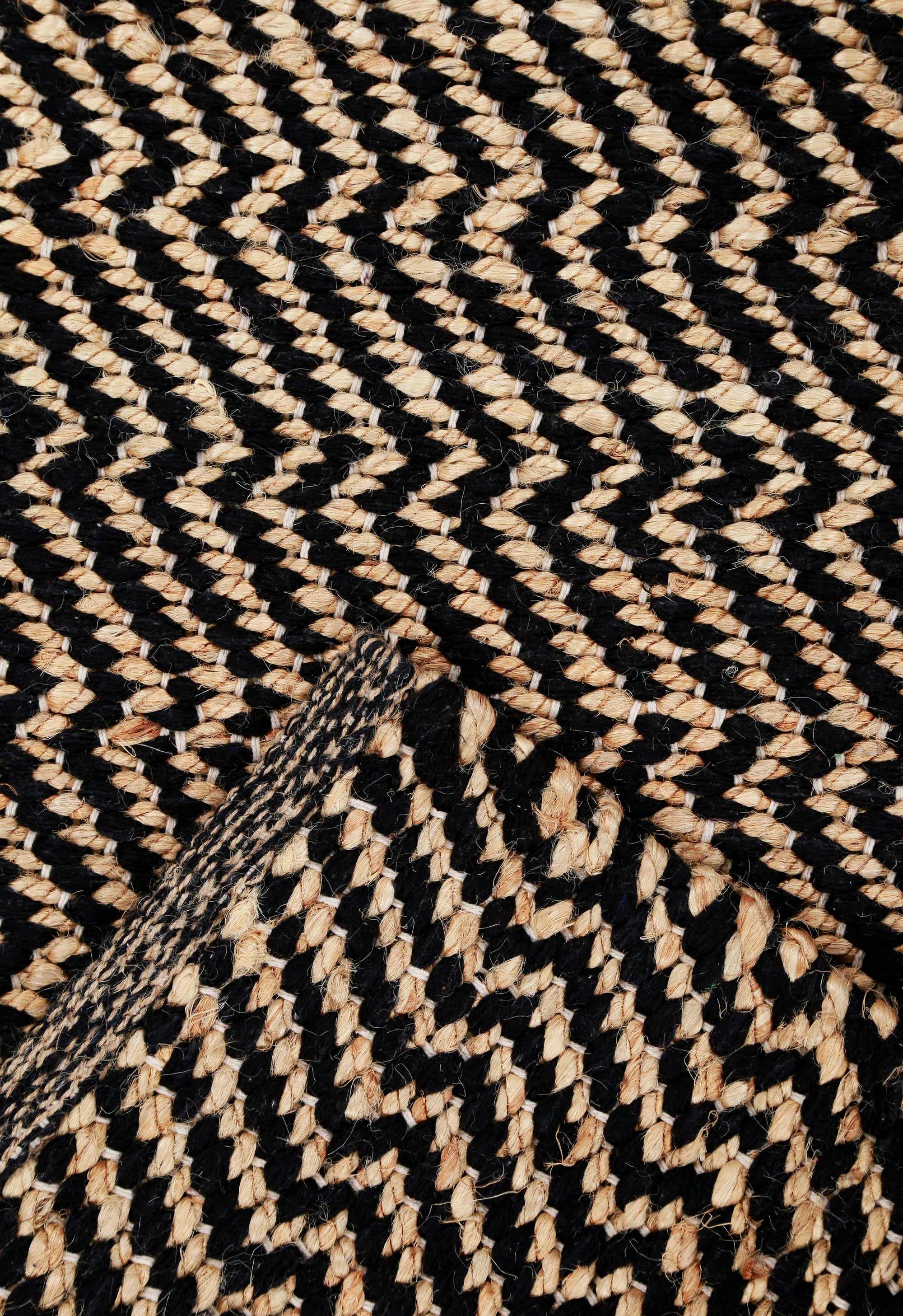 Midnight Chevron Dhurrie