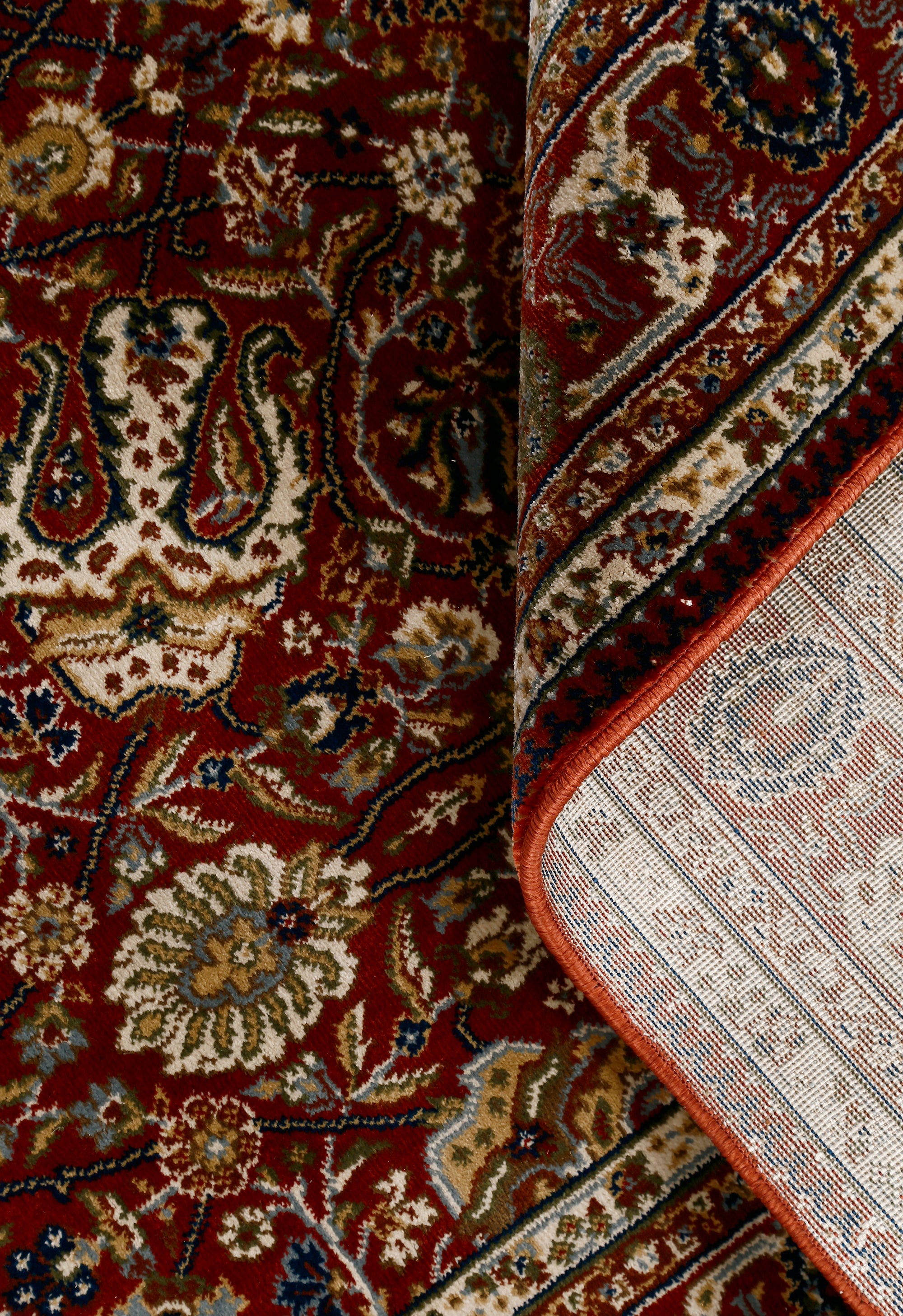 Ruby Red Floral Rug