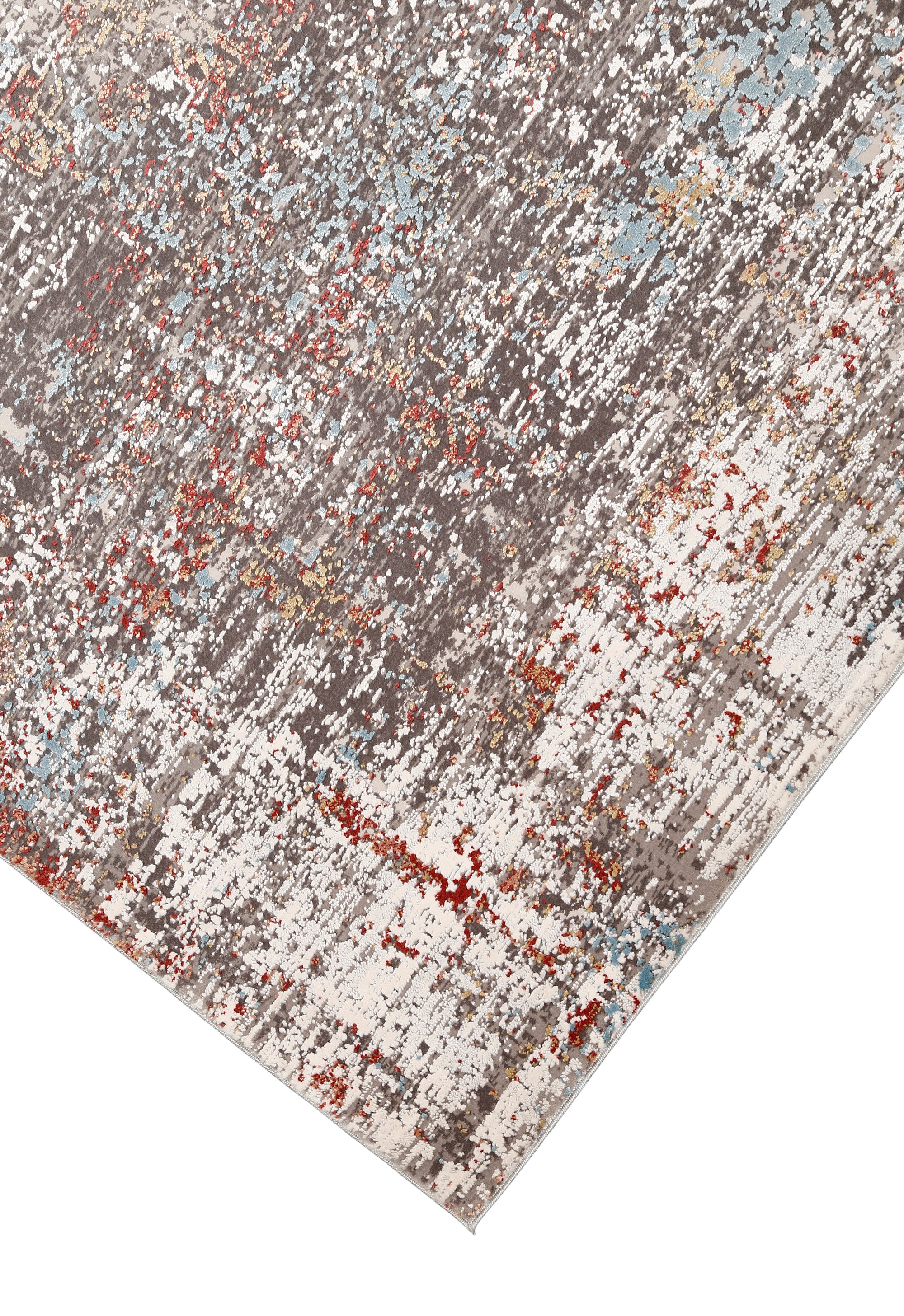 Rust Distressed Medallion Rug