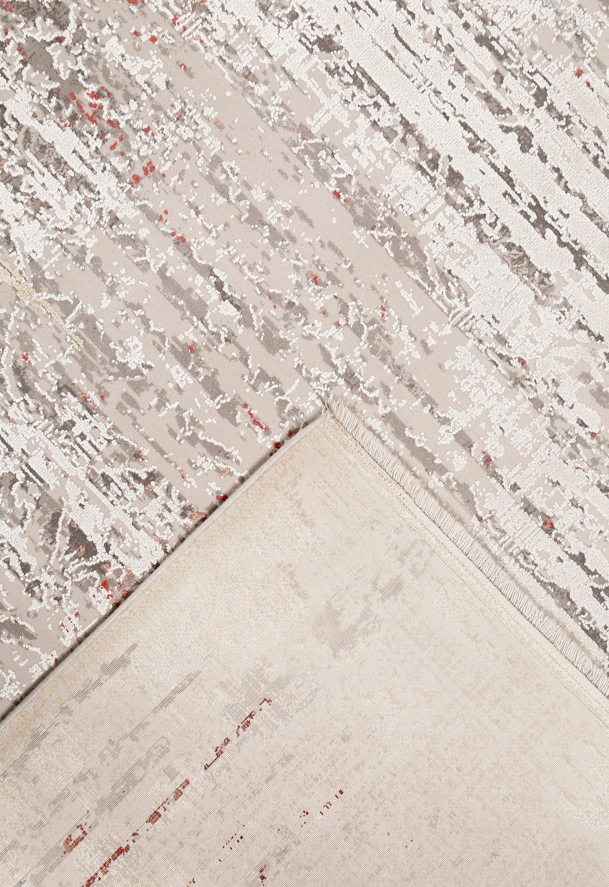 Ivory Ember Damask Rug