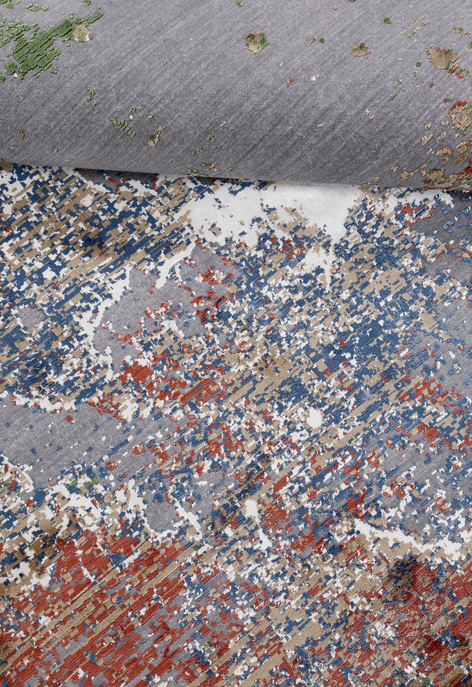 Multicolor Abstract Runner Rug