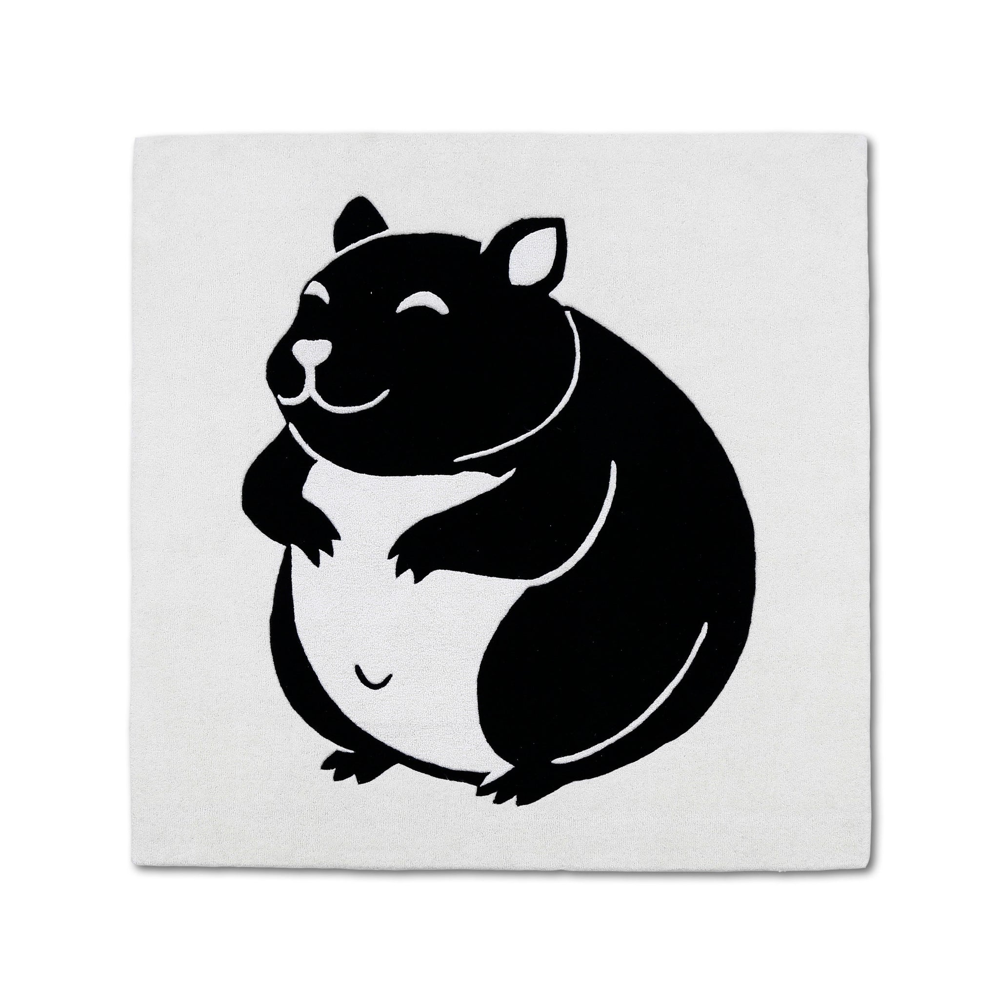 Cute Hamster Hand Tufted Wool Wall Rug