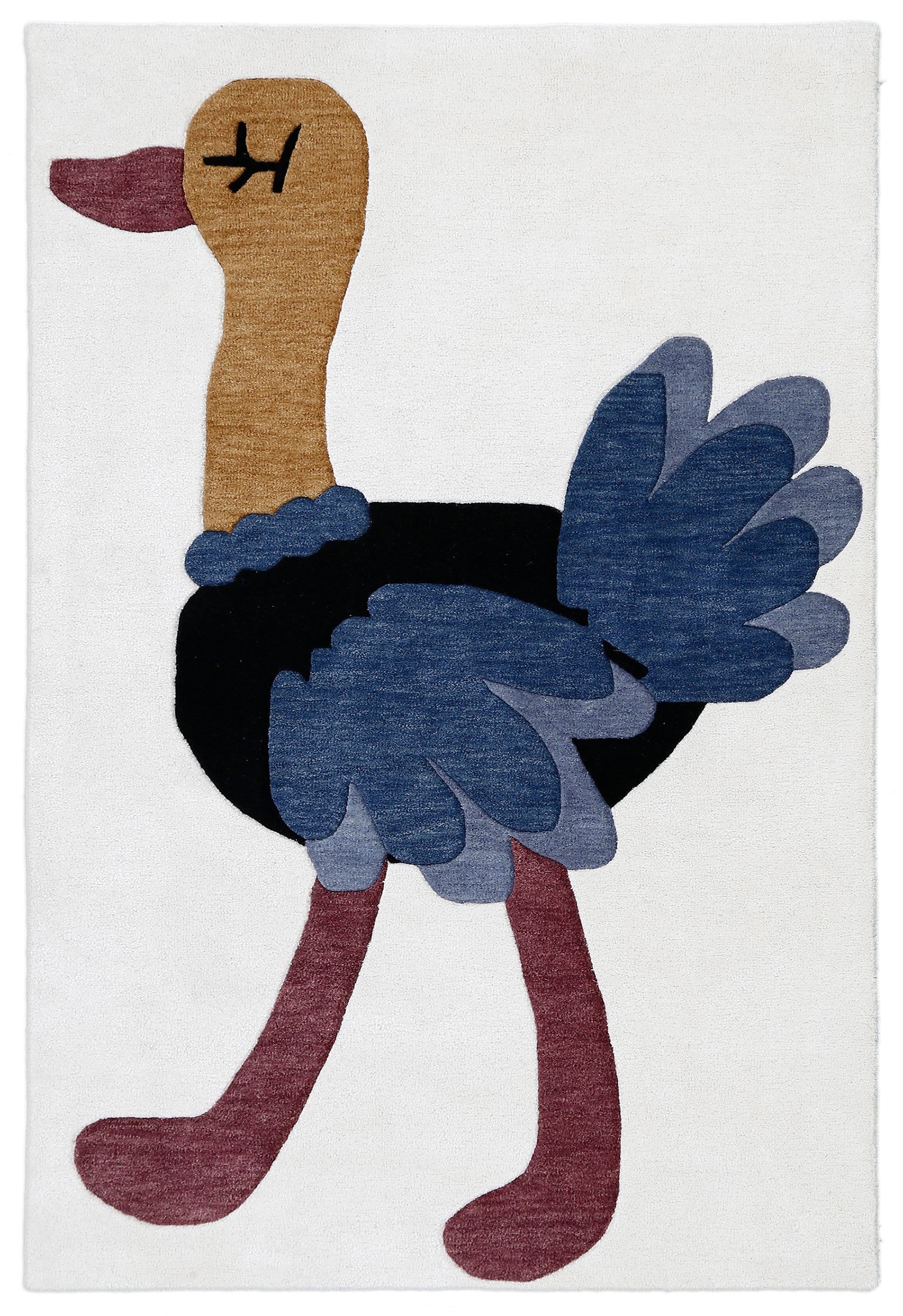 Cartoon Ostrich Kids Rug