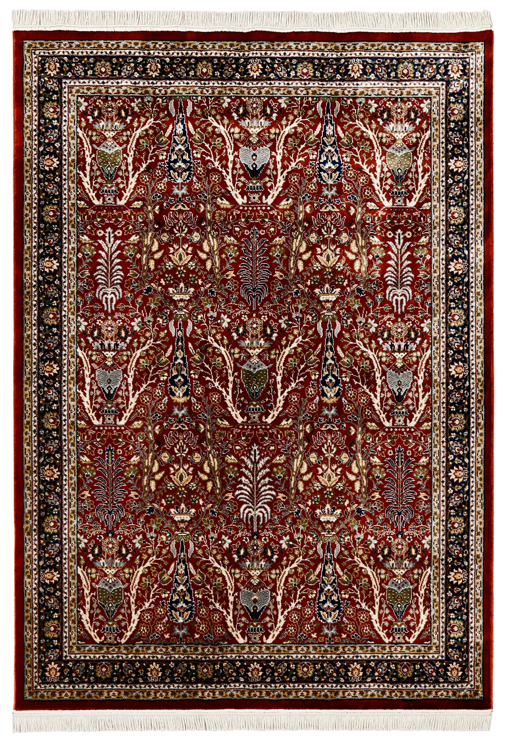 Heritage Red Floral Rug