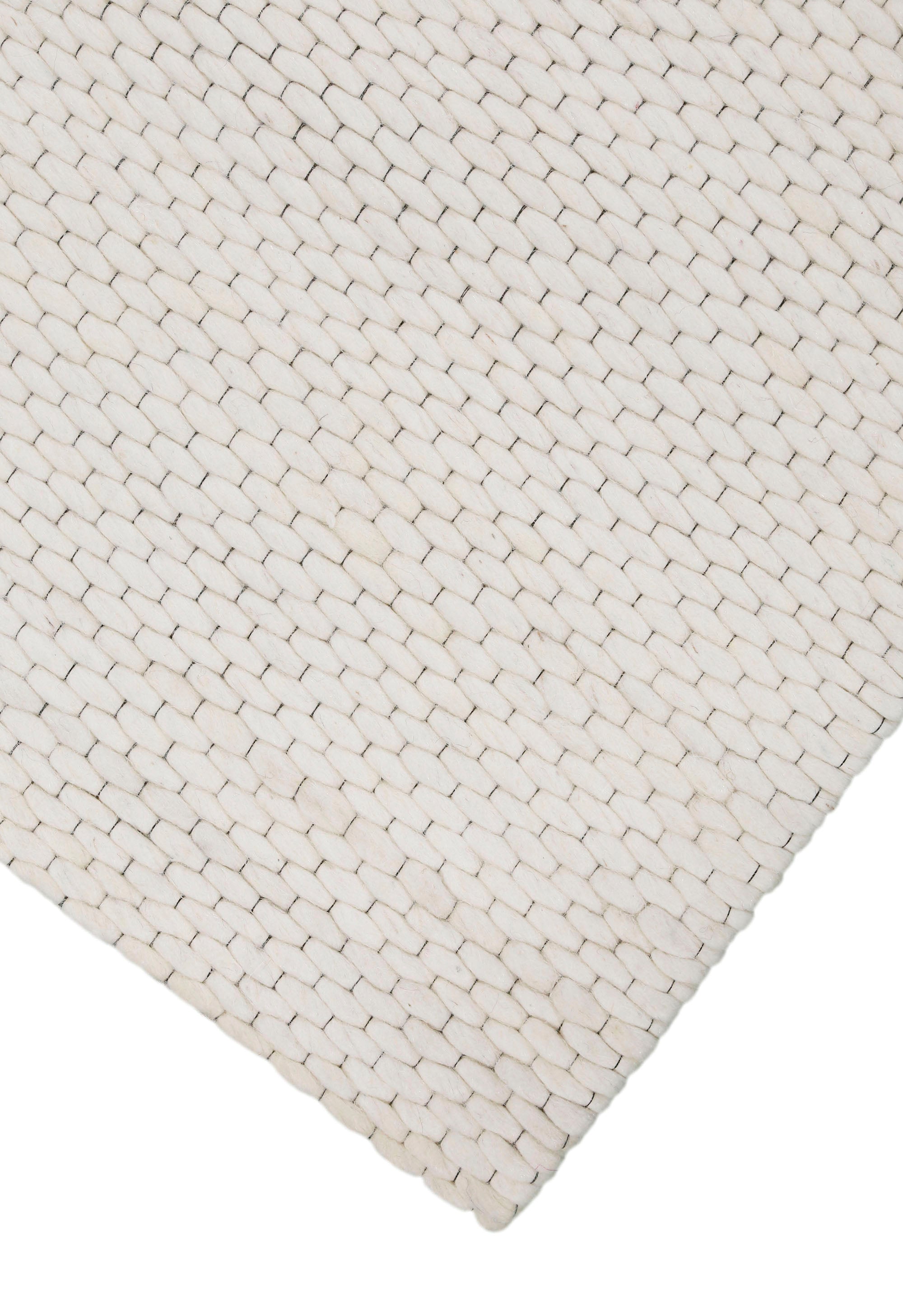 Snow Pebble Plain Dhurrie -1