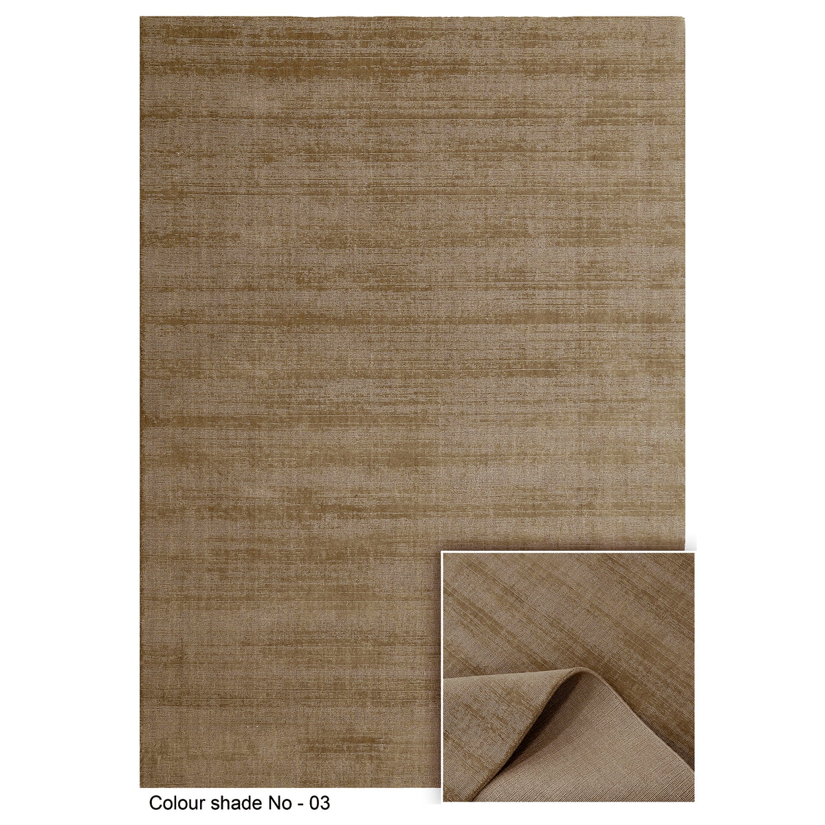 Full view of Light Beige Hand Woven Loom Lori wool rug showing its subtle tonal texture and rectangular shape.