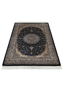 Midnight Sunburst Blue Rug