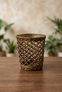 Khushi-Living-Artefacts-Brass-Pen Holder