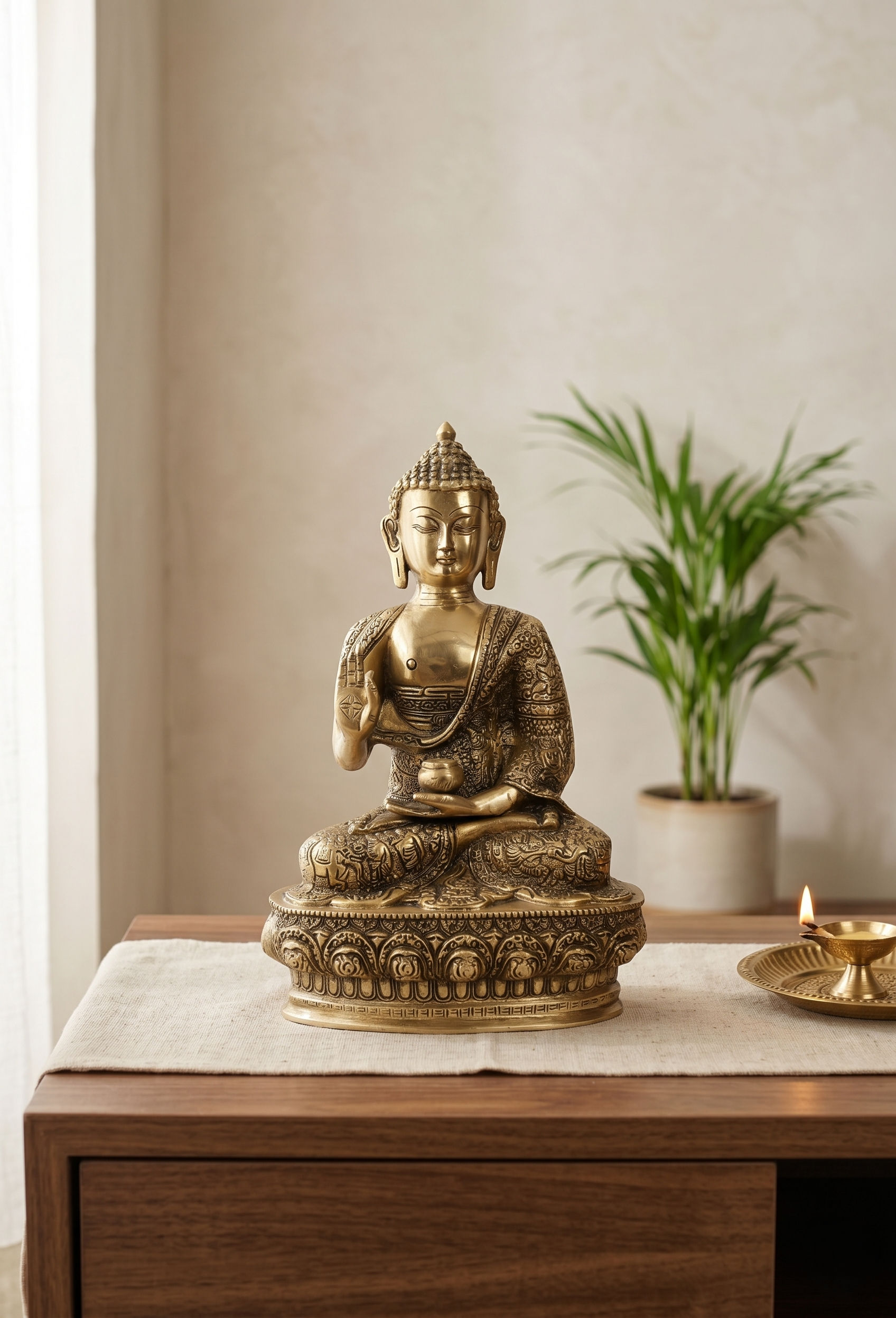 Khushi-Living-Artefacts-Brass-Buddha