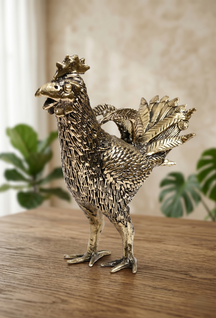 Khushi-Living-Artefacts-Brass-Hen