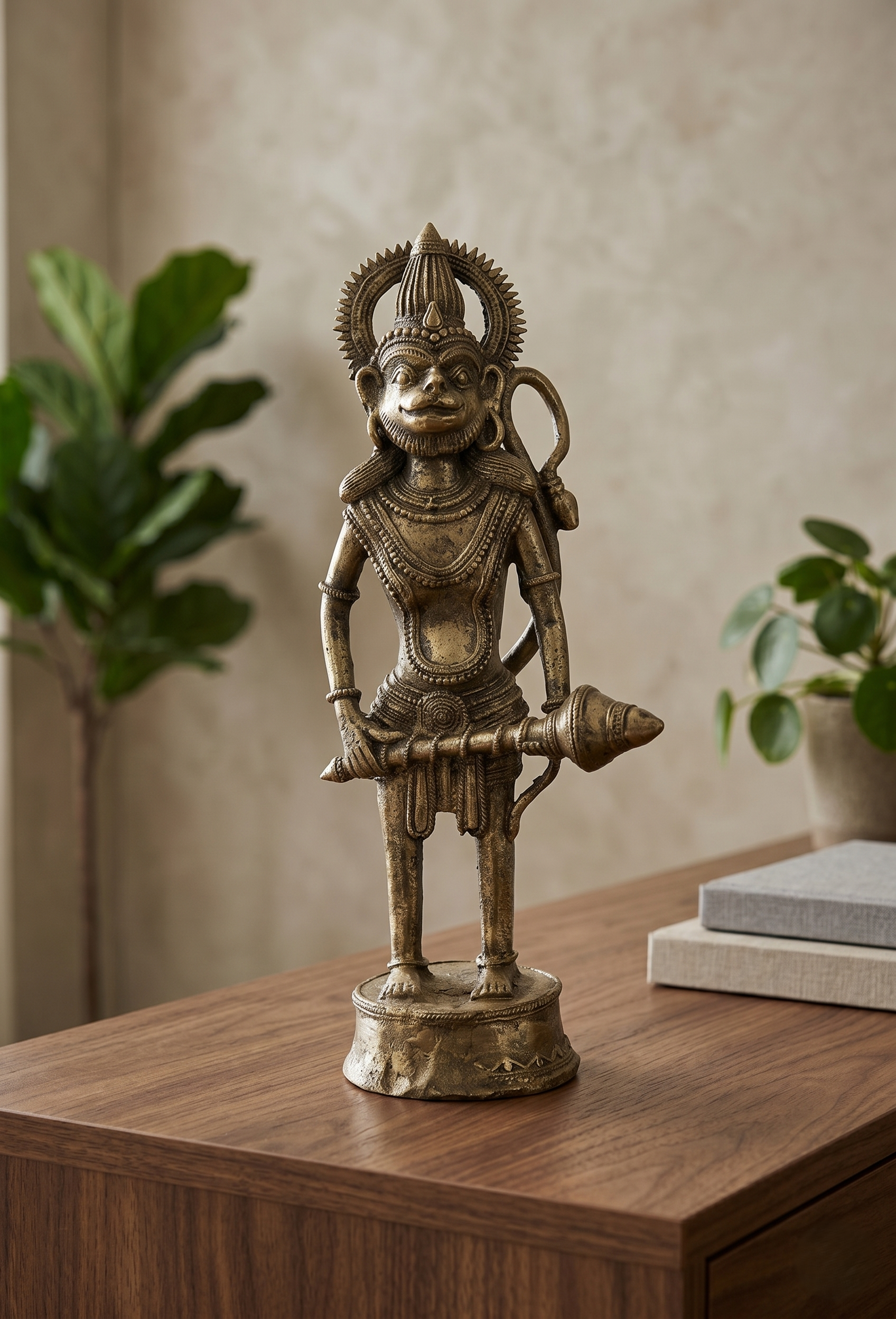 Khushi-Living-Artefacts-Brass-Hanuman Jii