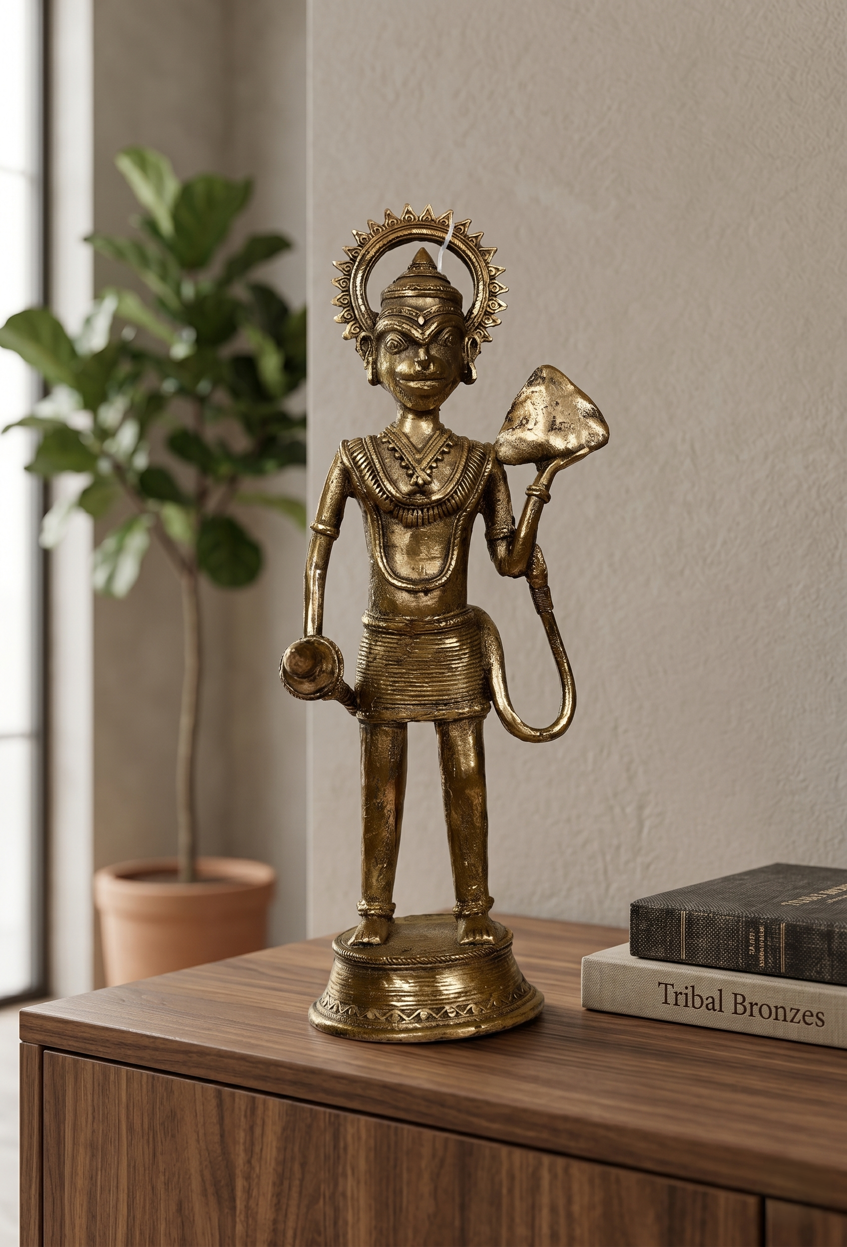 Khushi-Living-Artefacts-Brass-Hanuman Jii