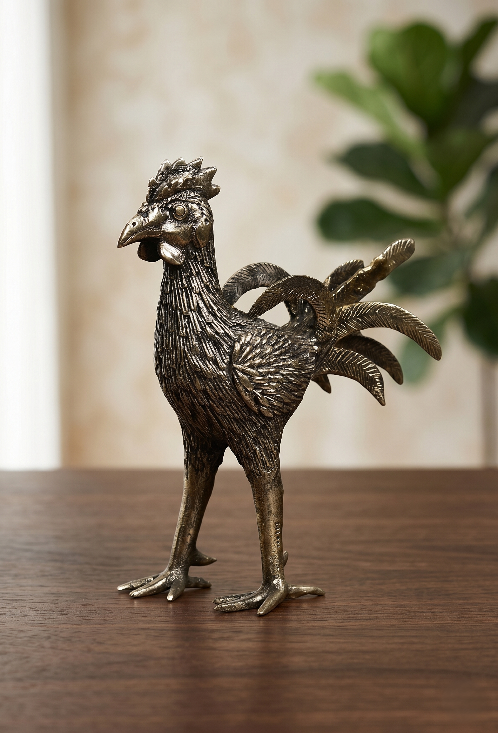Khushi-Living-Artefacts-Brass-Cock