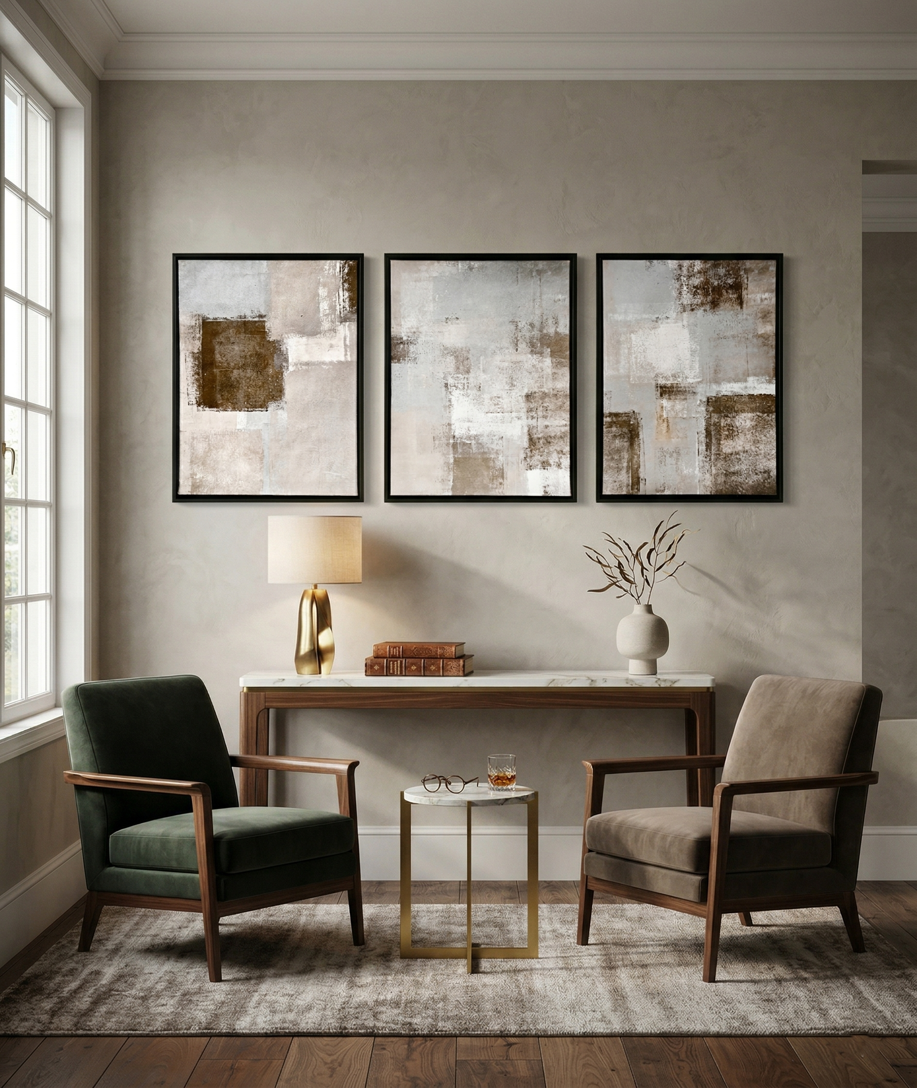 Khushi-Living-Paintings-Abstract-Set of 3