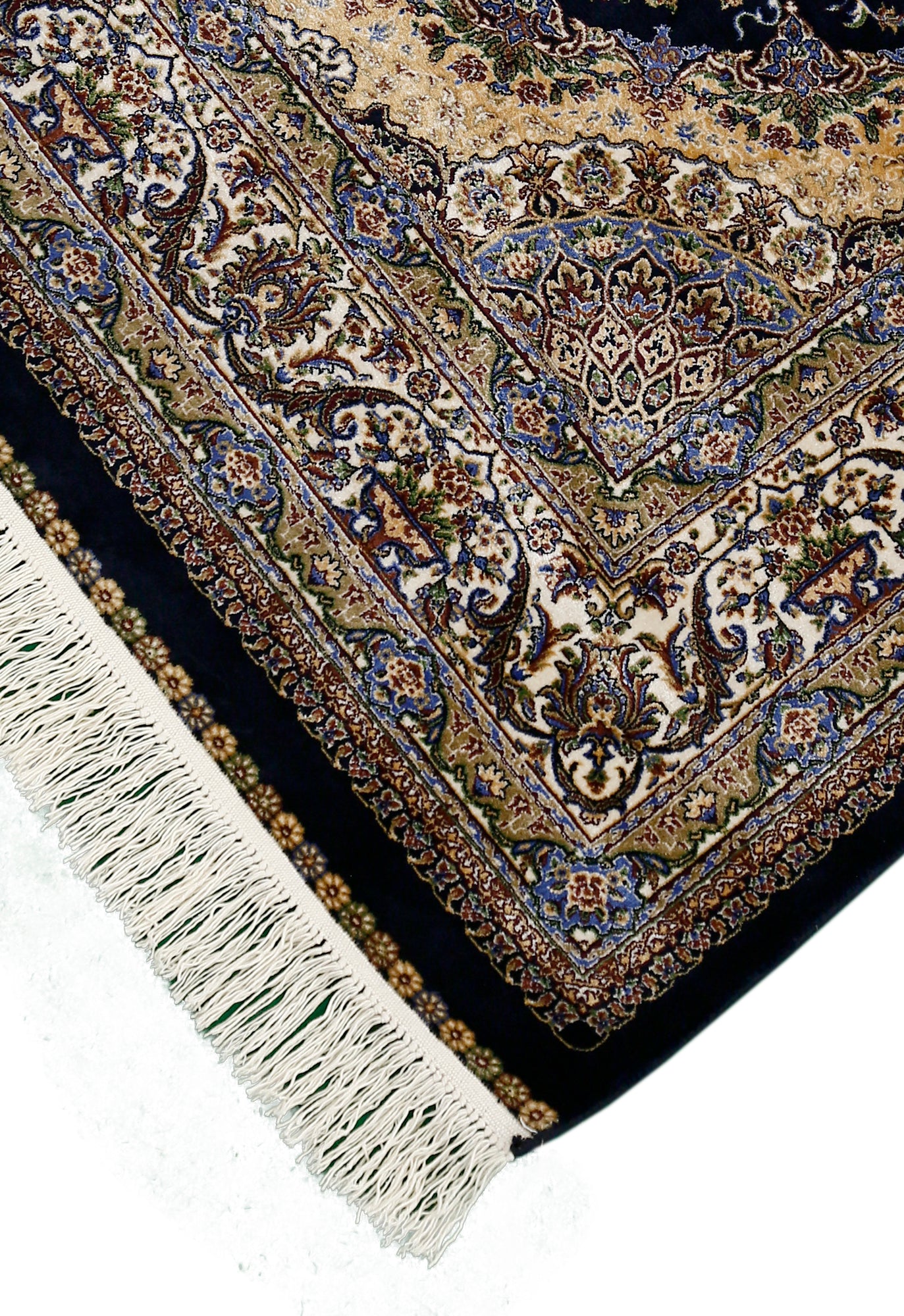 Midnight Sunburst Blue Rug